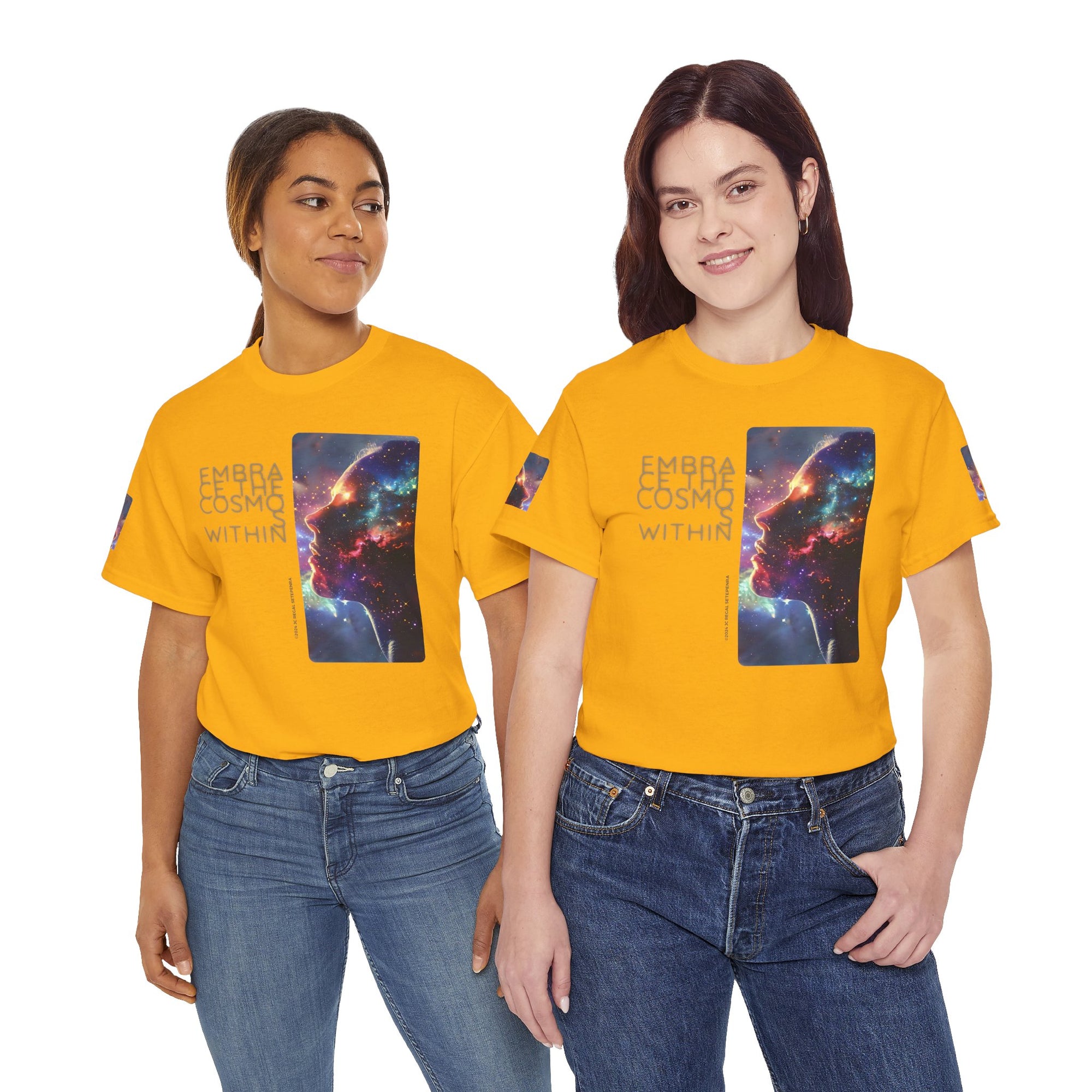 Embrace The Cosmos Within Unisex Heavy Cotton Tee