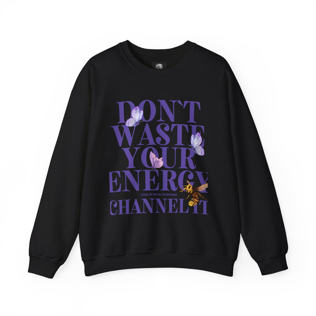 Channel It Unisex Heavy Blend™ Crewneck Sweatshirt (Purple Print) SETEPENRA Sweatshirt.