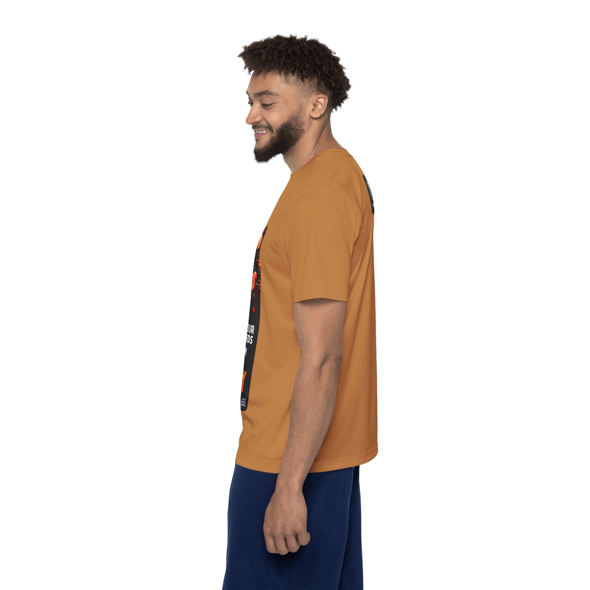 Mind Your Words Men's Sports Jersey (Light Brown) SETEPENRA All Over Prints.