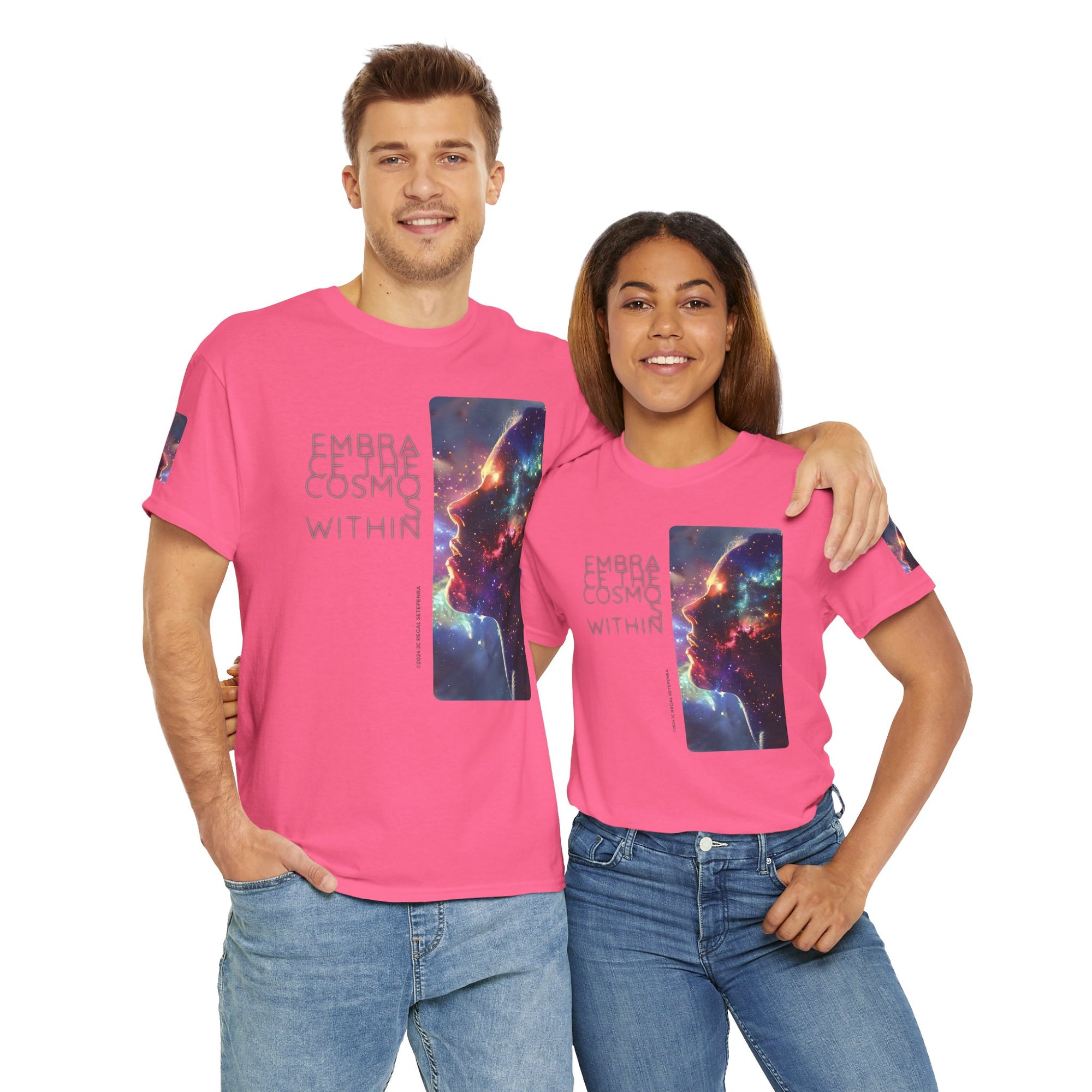 Embrace The Cosmos Within Unisex Heavy Cotton Tee
