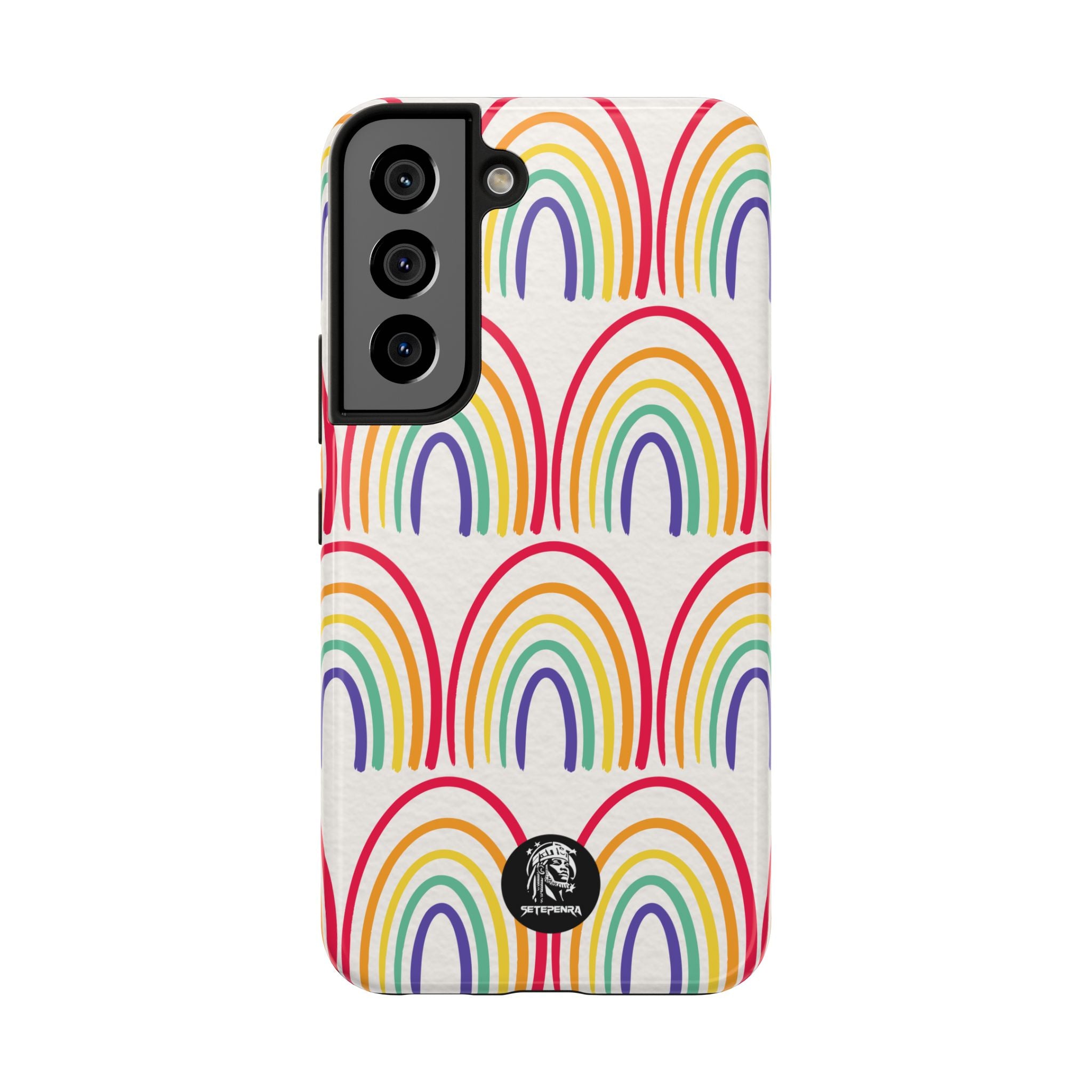 Retro Rainbow Tough Phone Case (For iPhone, Galaxy & More)