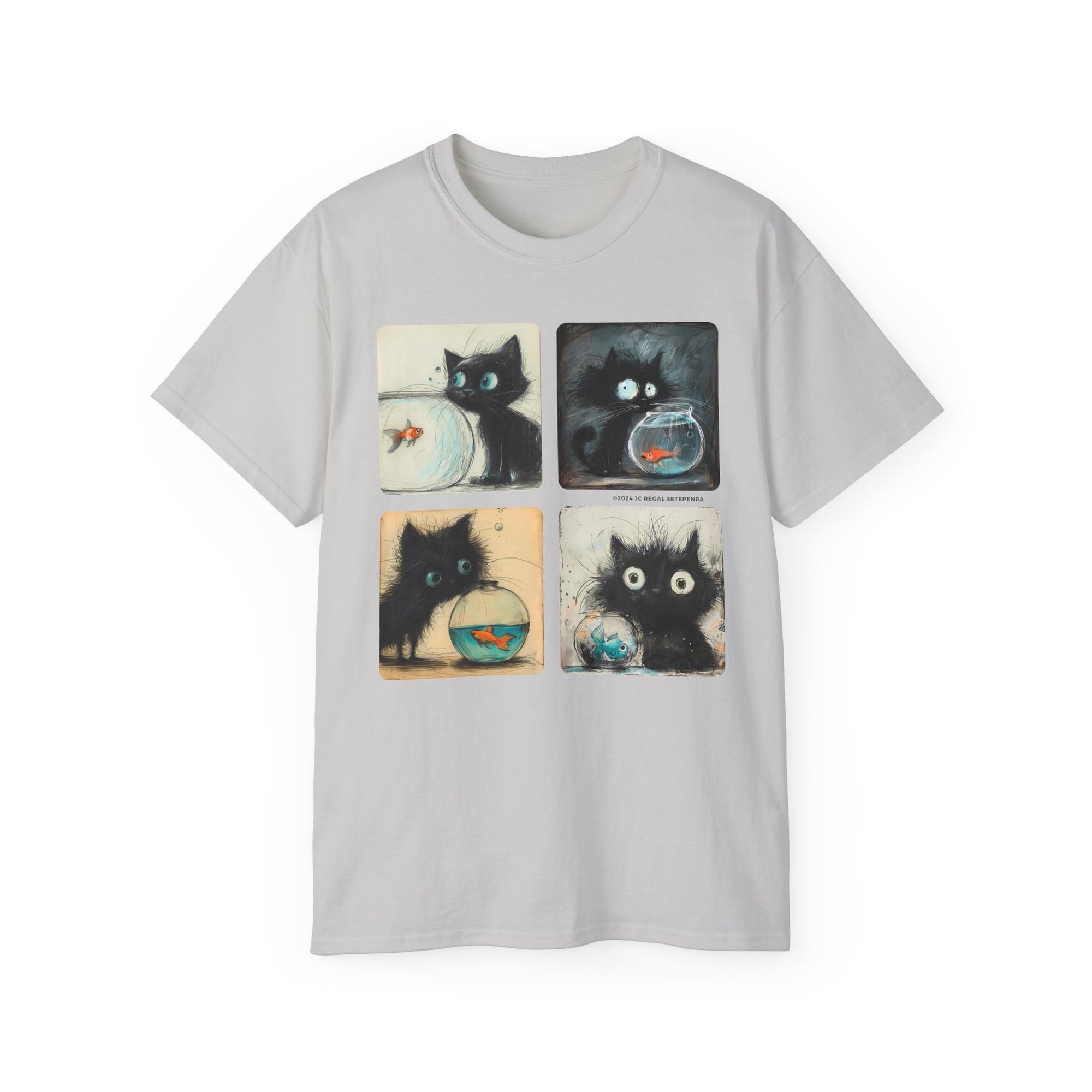 Fishy Kitty Unisex Ultra Cotton Tee SETEPENRA T-Shirt.