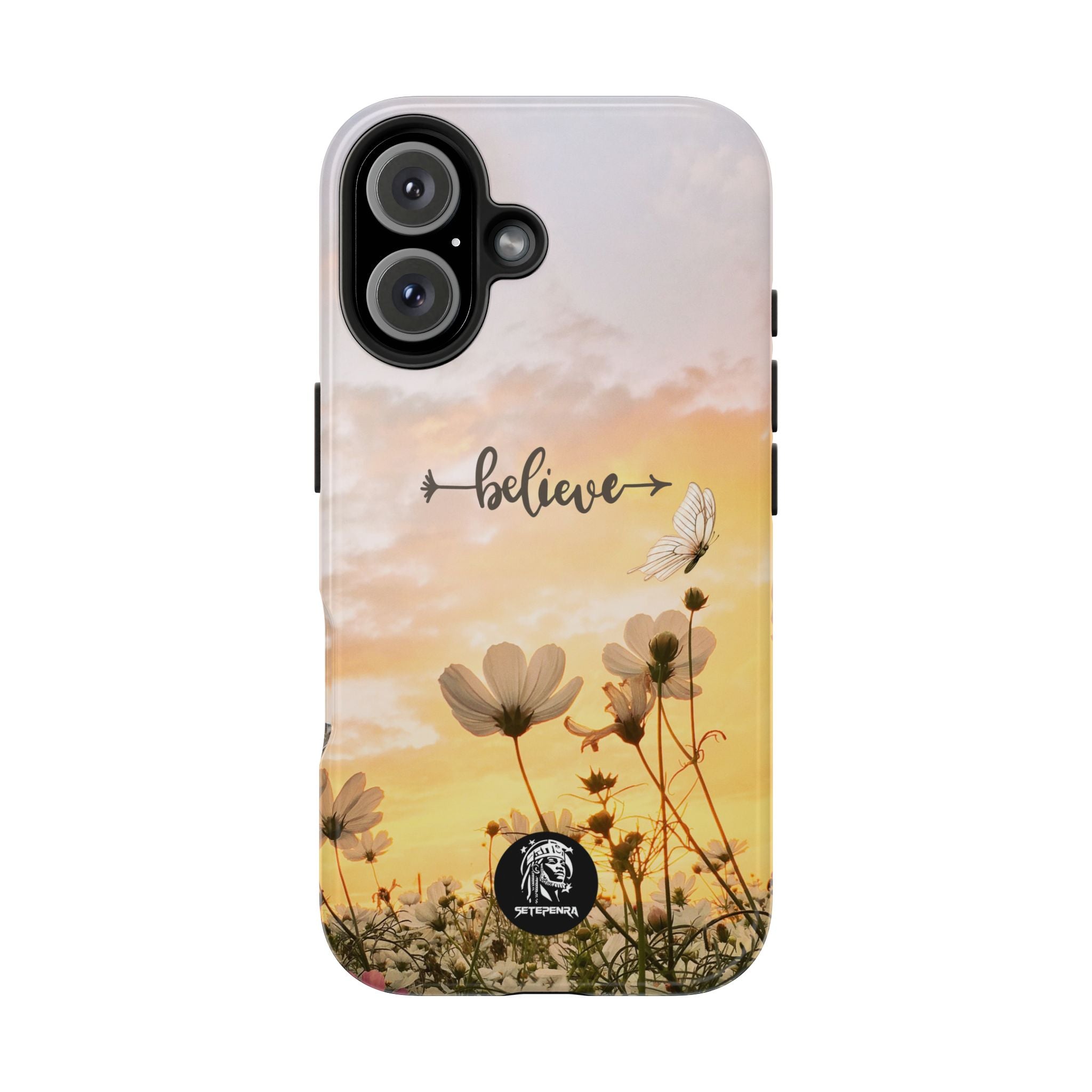 Believe Tough Phone Case (For iPhone, Galaxy & More) - Aesthetic Flower