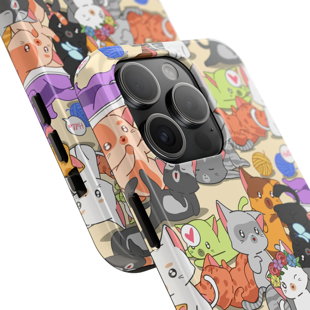 Cats A Lot Tough Phone Case (For iPhone, Galaxy & More)