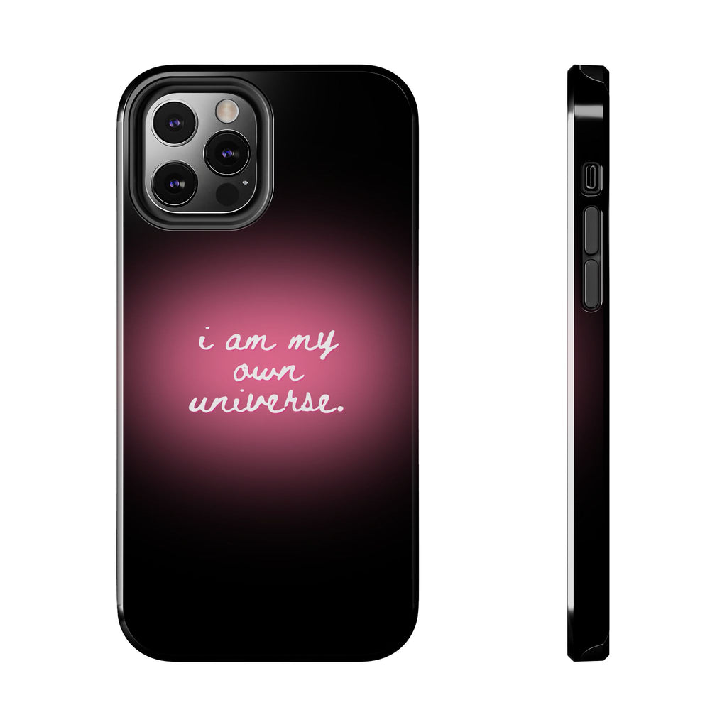 I Am My Own Universe — Pink Glow Protective Cover Tough Phone Case