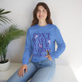 Channel It Unisex Heavy Blend™ Crewneck Sweatshirt (Purple Print)