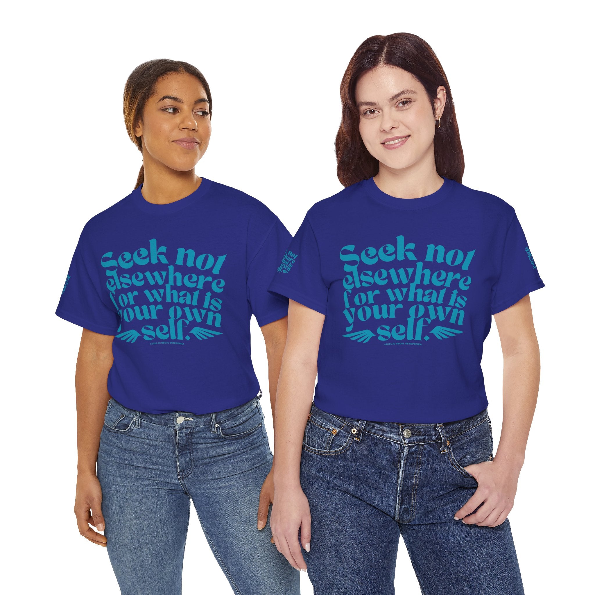 Seek Not Elsewhere (Aqua Edition) Unisex Heavy Cotton Tee