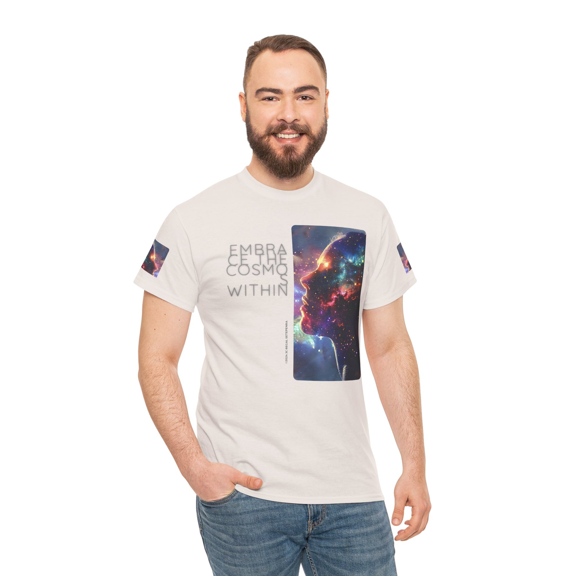 Embrace The Cosmos Within Unisex Heavy Cotton Tee