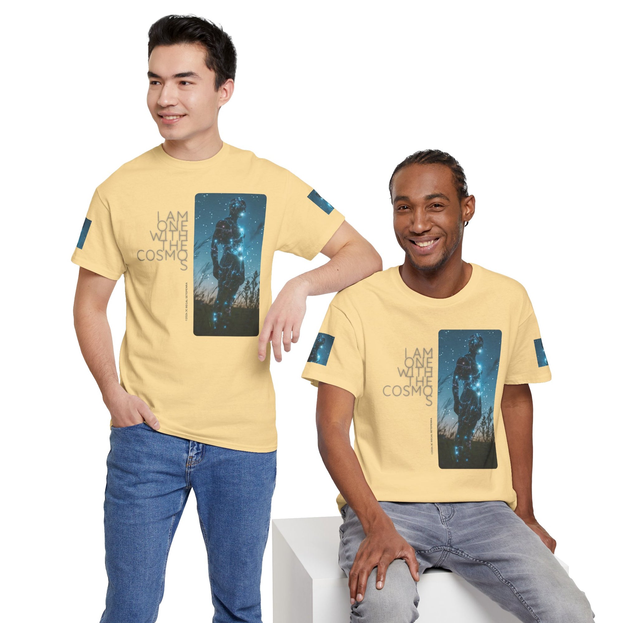 One With The Cosmos Unisex Heavy Cotton Tee