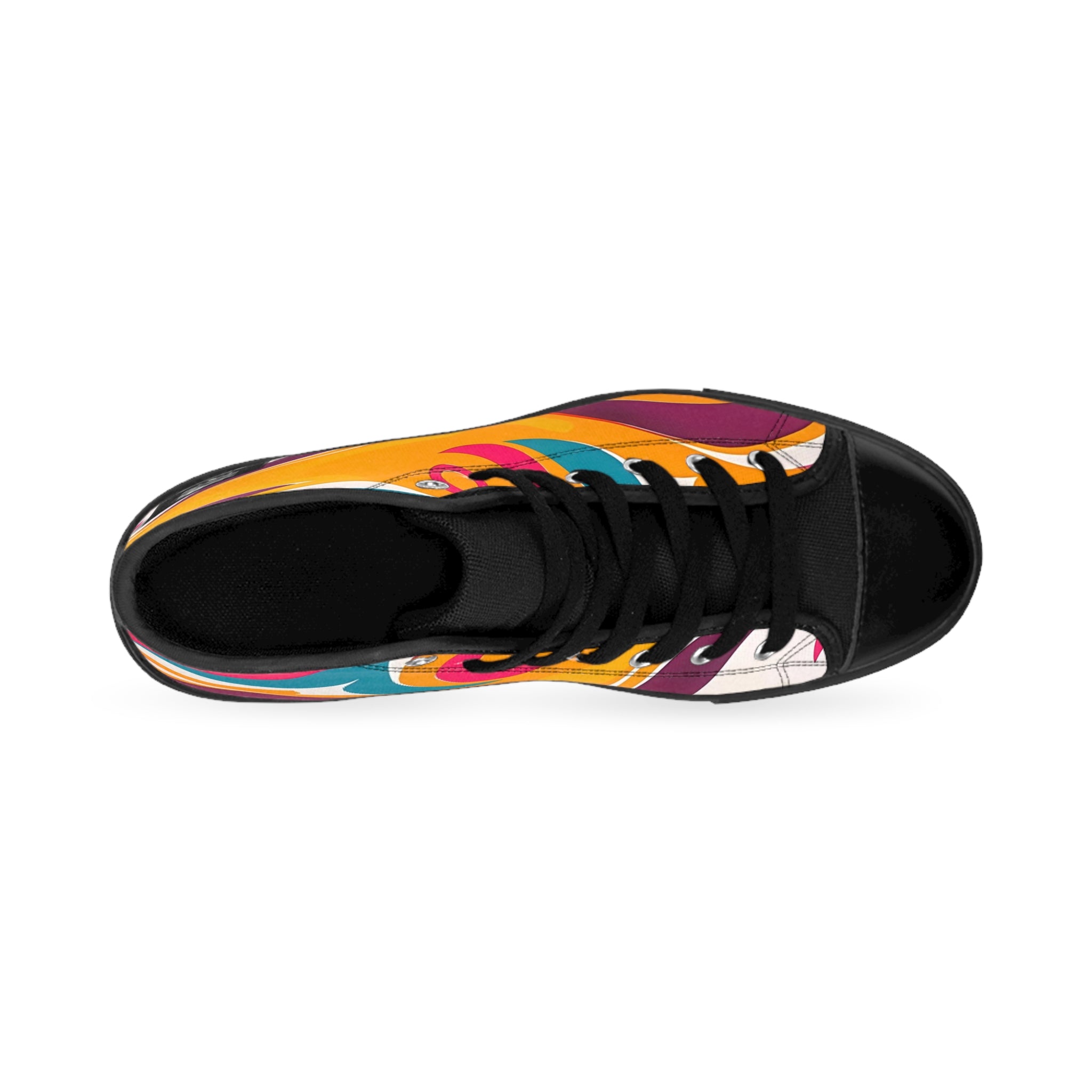 Golden Kandi Swirl Women's Classic Sneakers SETEPENRA Shoes.