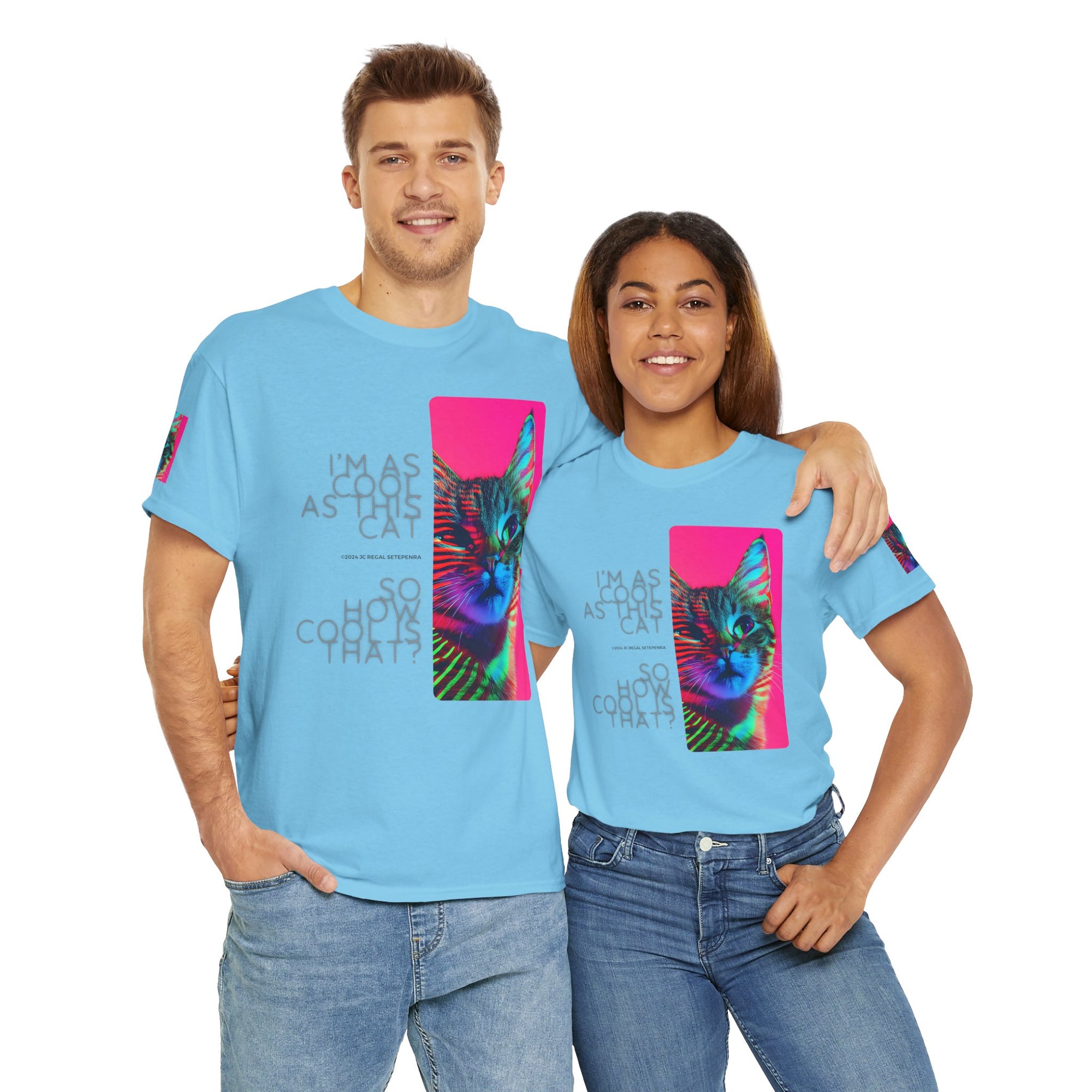Cool Cat (Whiskers 2) Unisex Heavy Cotton Tee