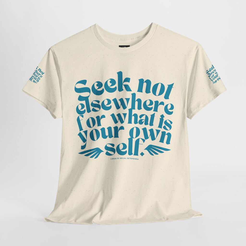 Seek Not Elsewhere (Aqua Edition) Unisex Heavy Cotton Tee