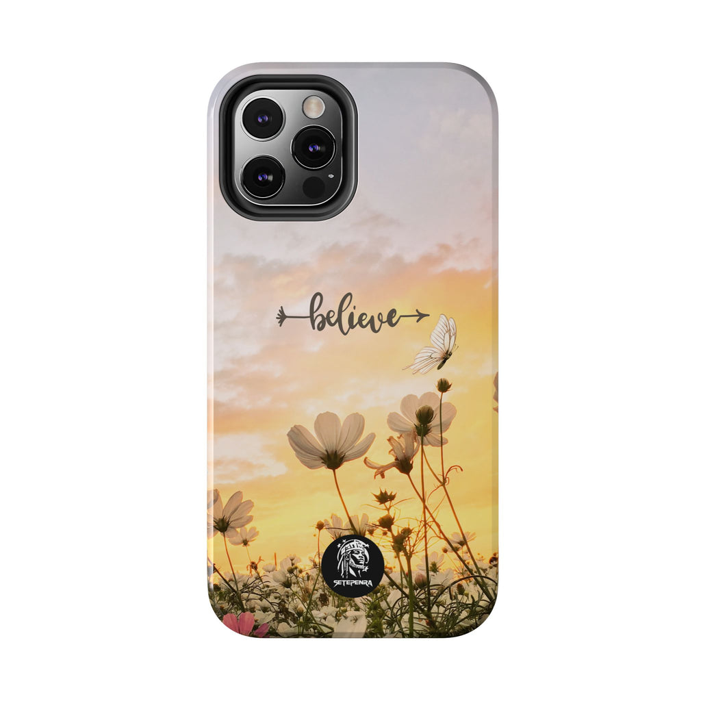 Believe Tough Phone Case (For iPhone, Galaxy & More) - Aesthetic Flower