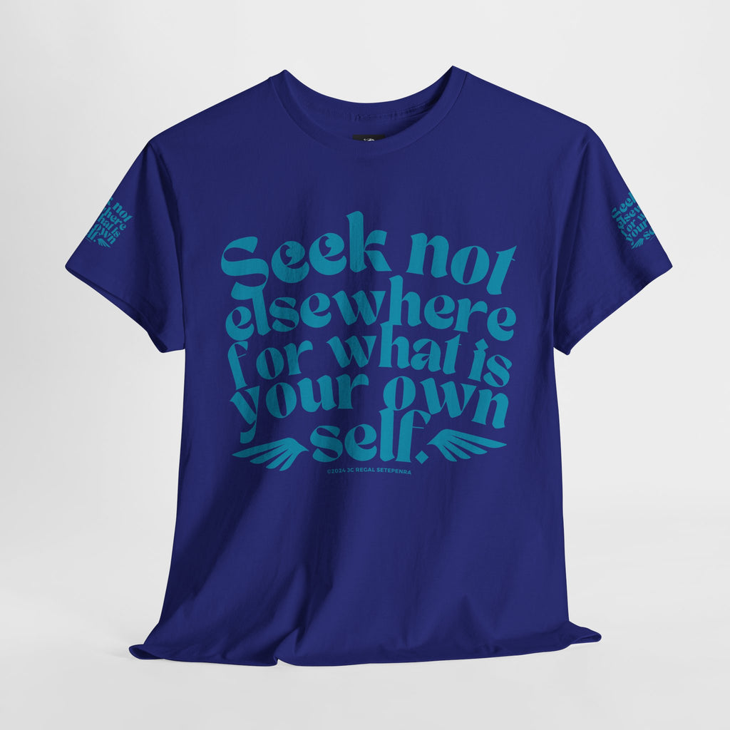 Seek Not Elsewhere (Aqua Edition) Unisex Heavy Cotton Tee