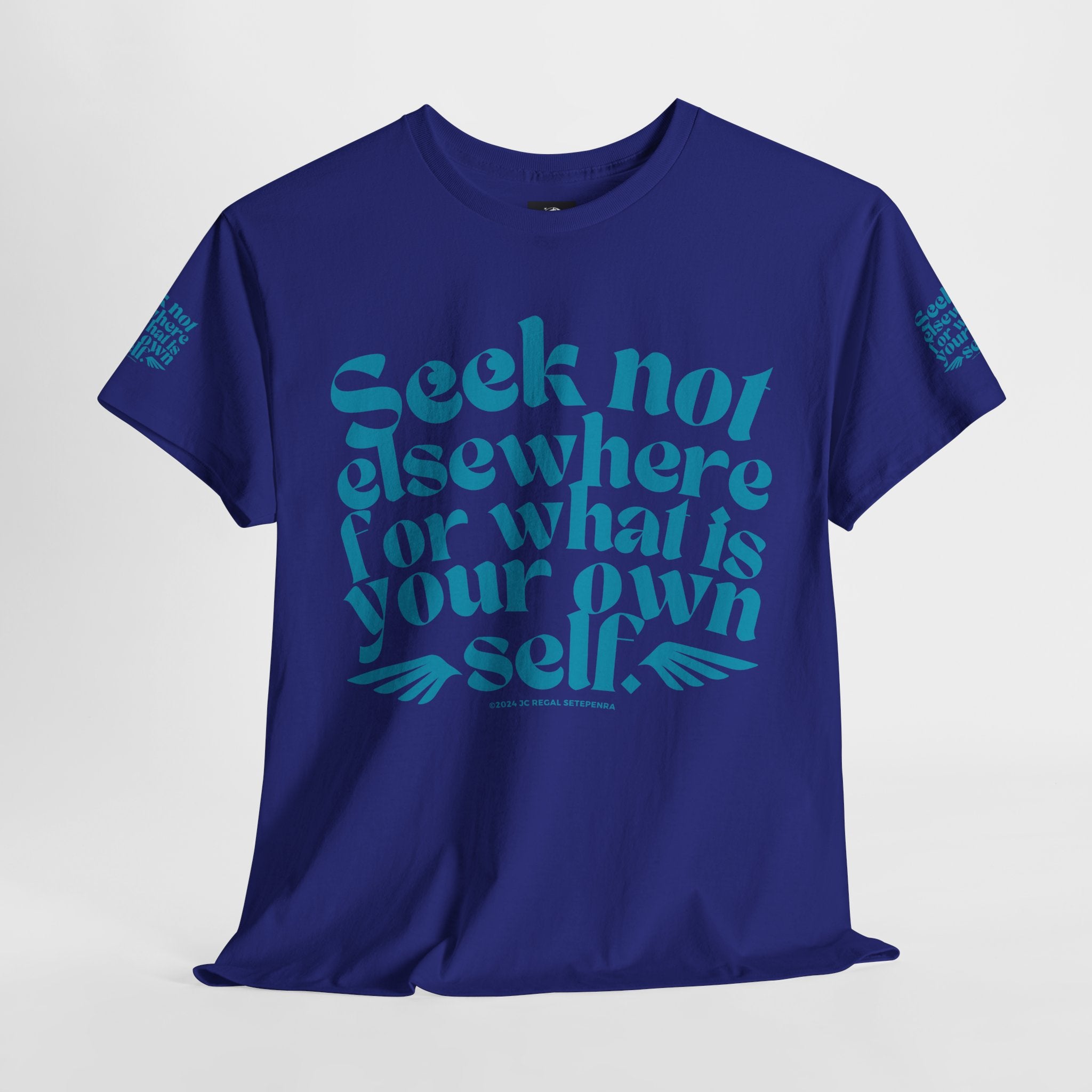 Seek Not Elsewhere (Aqua Edition) Unisex Heavy Cotton Tee