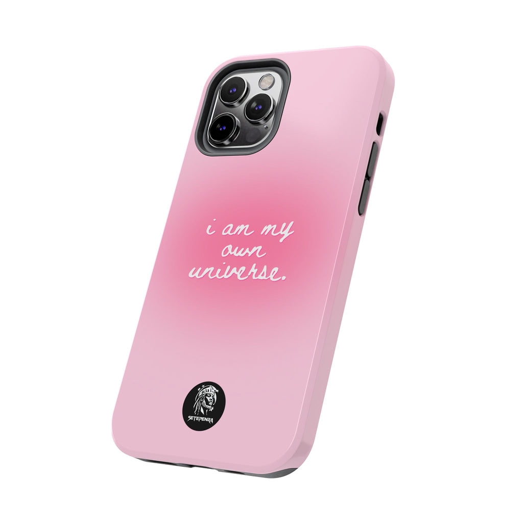 I Am My Own Universe Tough Phone Case (For iPhone, Galaxy & More) - Light Pink