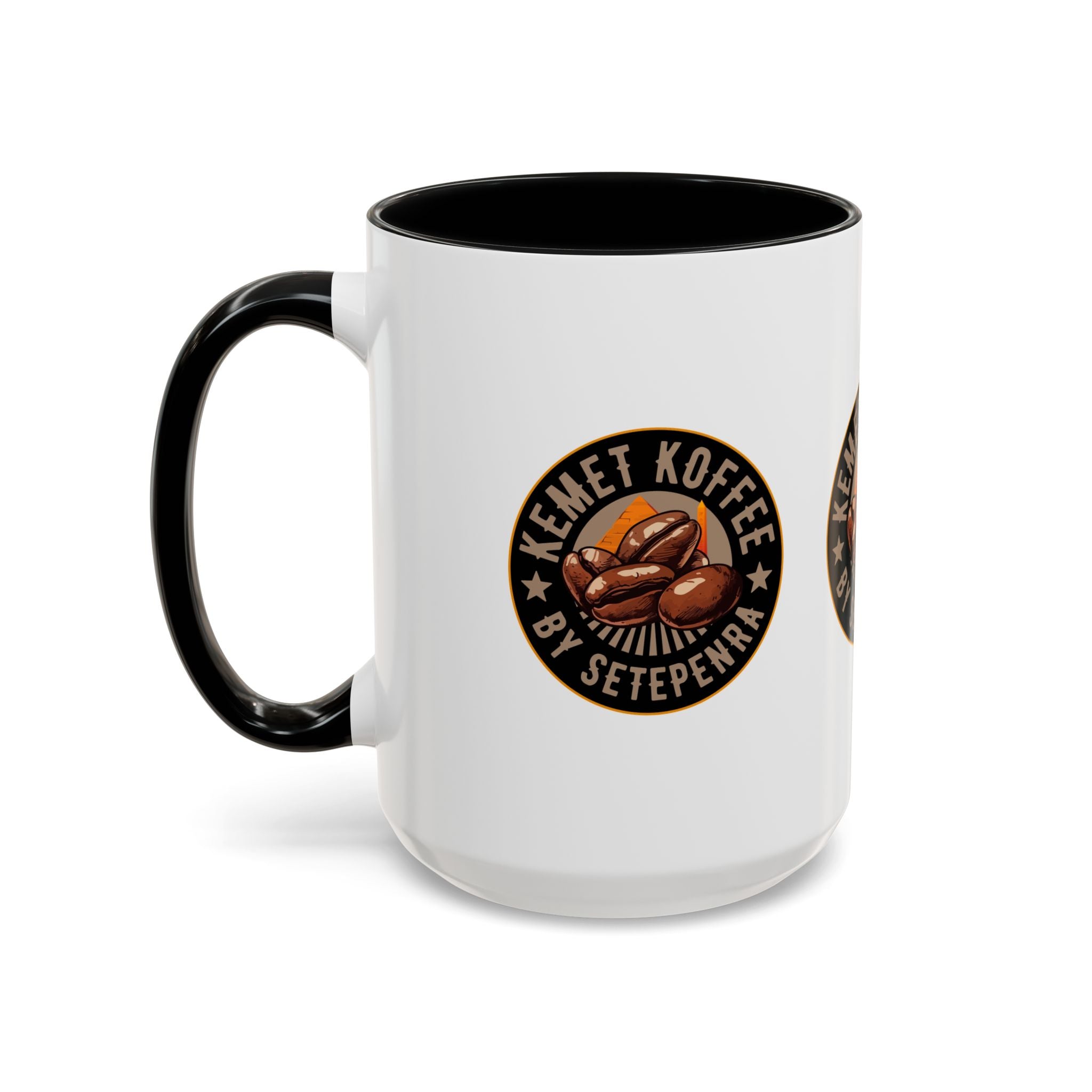 Kemet Koffee By Setepenra Accent Coffee Mug, 11oz, 15oz (Various Colors)