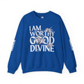 I AM WORTHY GOOD DIVINE Unisex Heavy Blend™ Crewneck Sweatshirt SETEPENRA Sweatshirt.