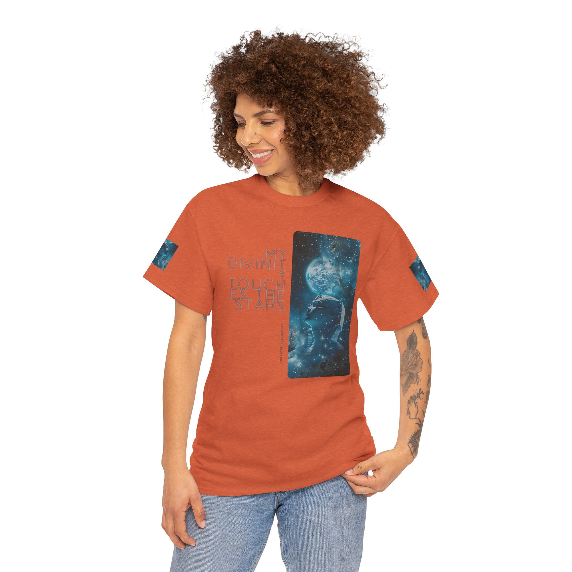 My Divinity Touches The Stars Unisex Heavy Cotton Tee