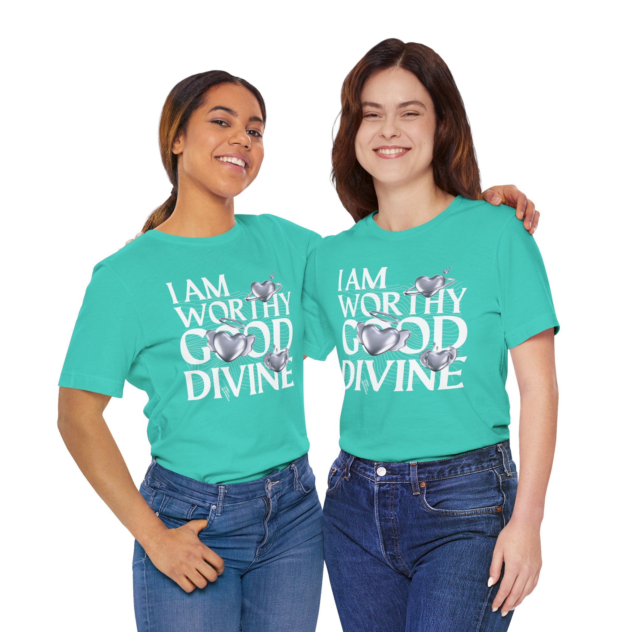 I AM WORTHY GOOD DIVINE Unisex Jersey Short Sleeve Tee