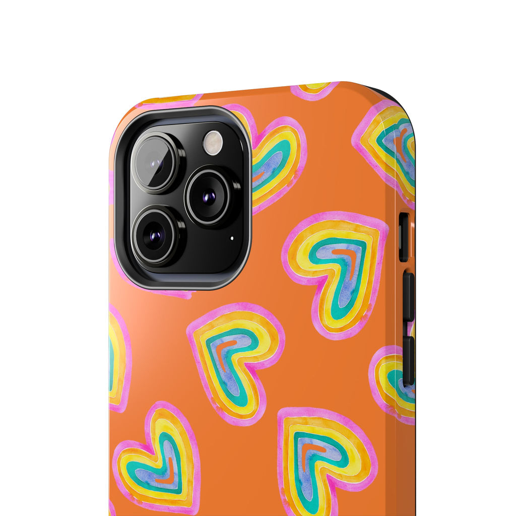 Rainbow Heart Tough Phone Case (For iPhone, Galaxy & More) - Crusta
