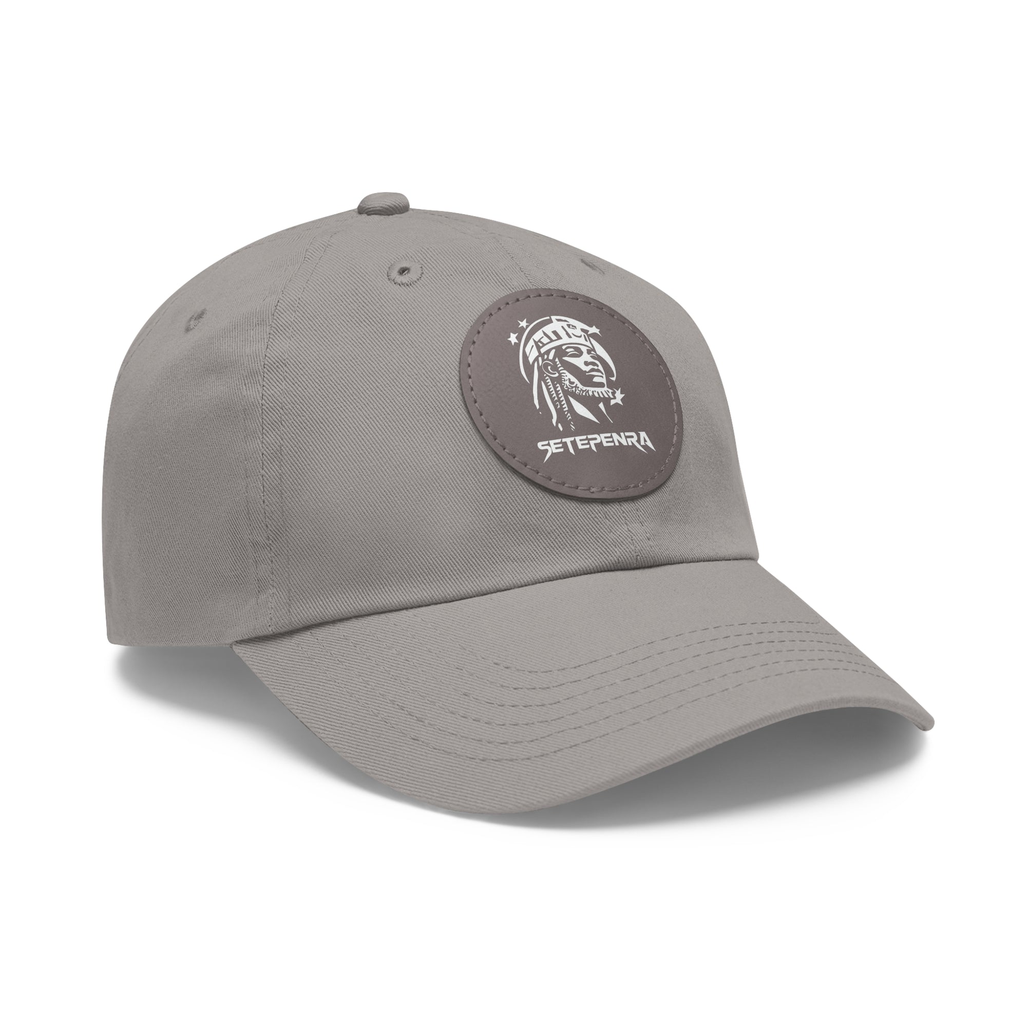 SETEPENRA Dad Hat with Leather Patch (Round)