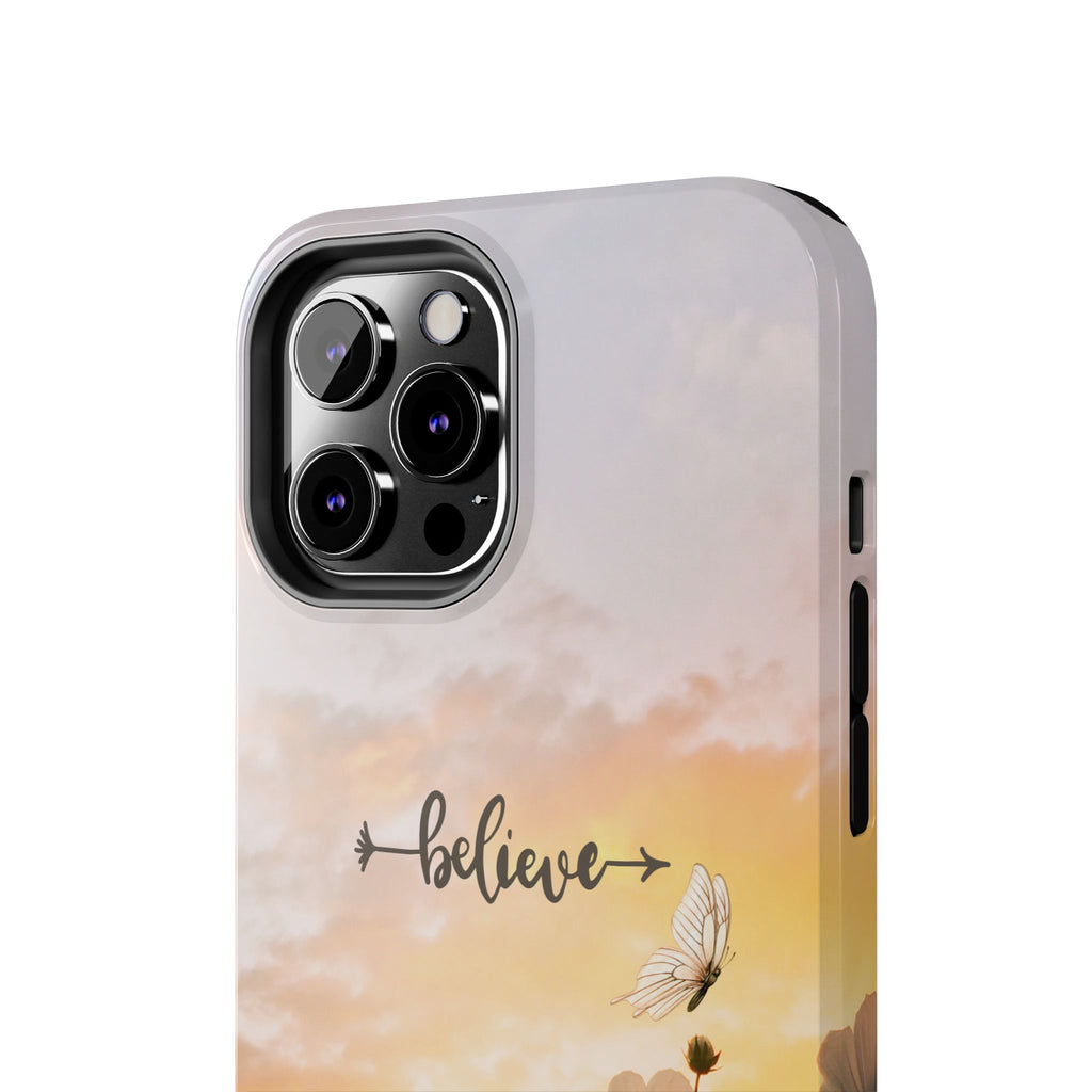 Believe Tough Phone Case (For iPhone, Galaxy & More) - Aesthetic Flower