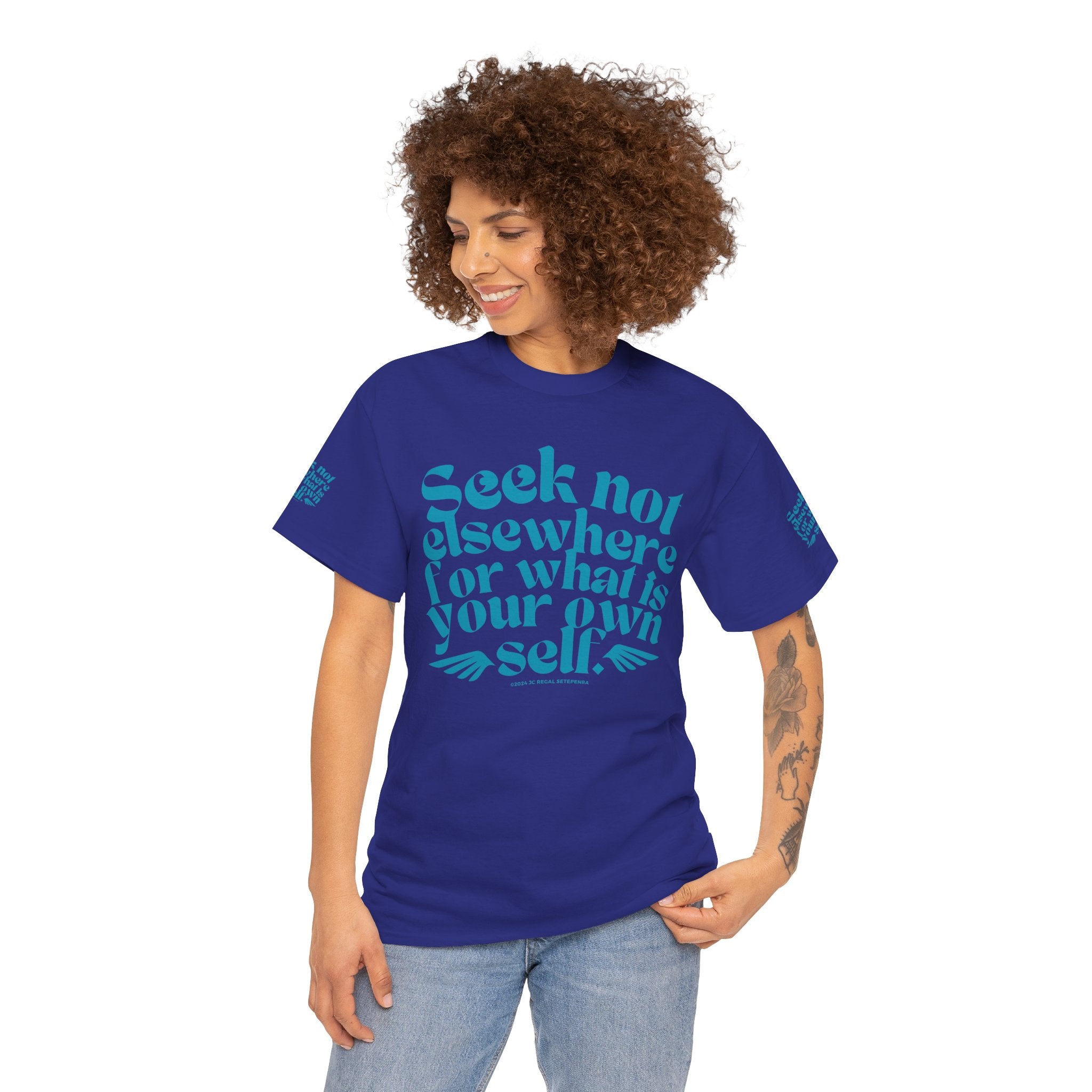 Seek Not Elsewhere (Aqua Edition) Unisex Heavy Cotton Tee