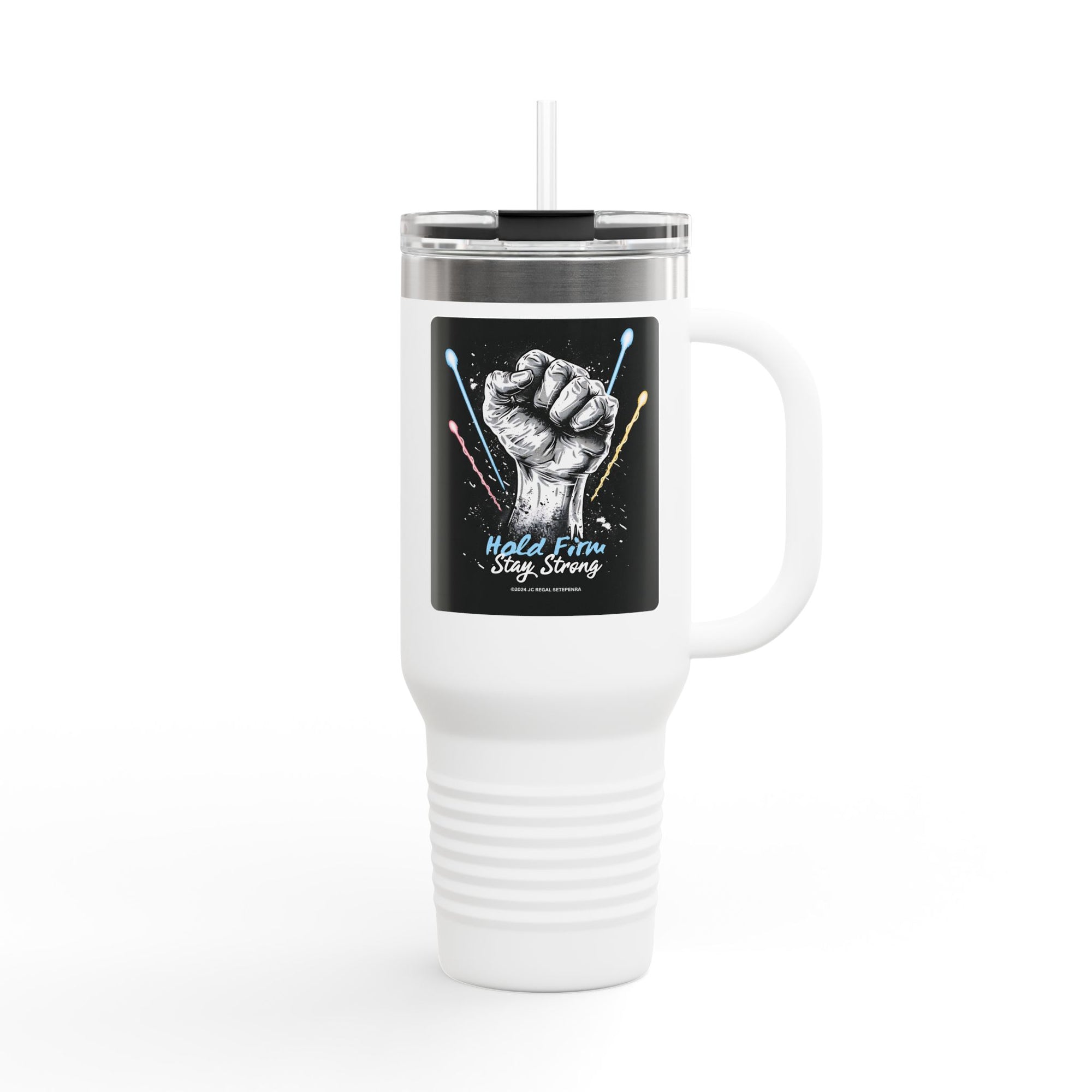 Hold Firm Stay Strong Insulated Travel Mug, 40oz