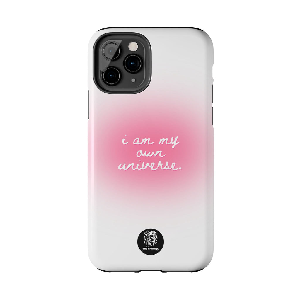I Am My Own Universe Tough Phone Case (For iPhone, Galaxy & More) - White