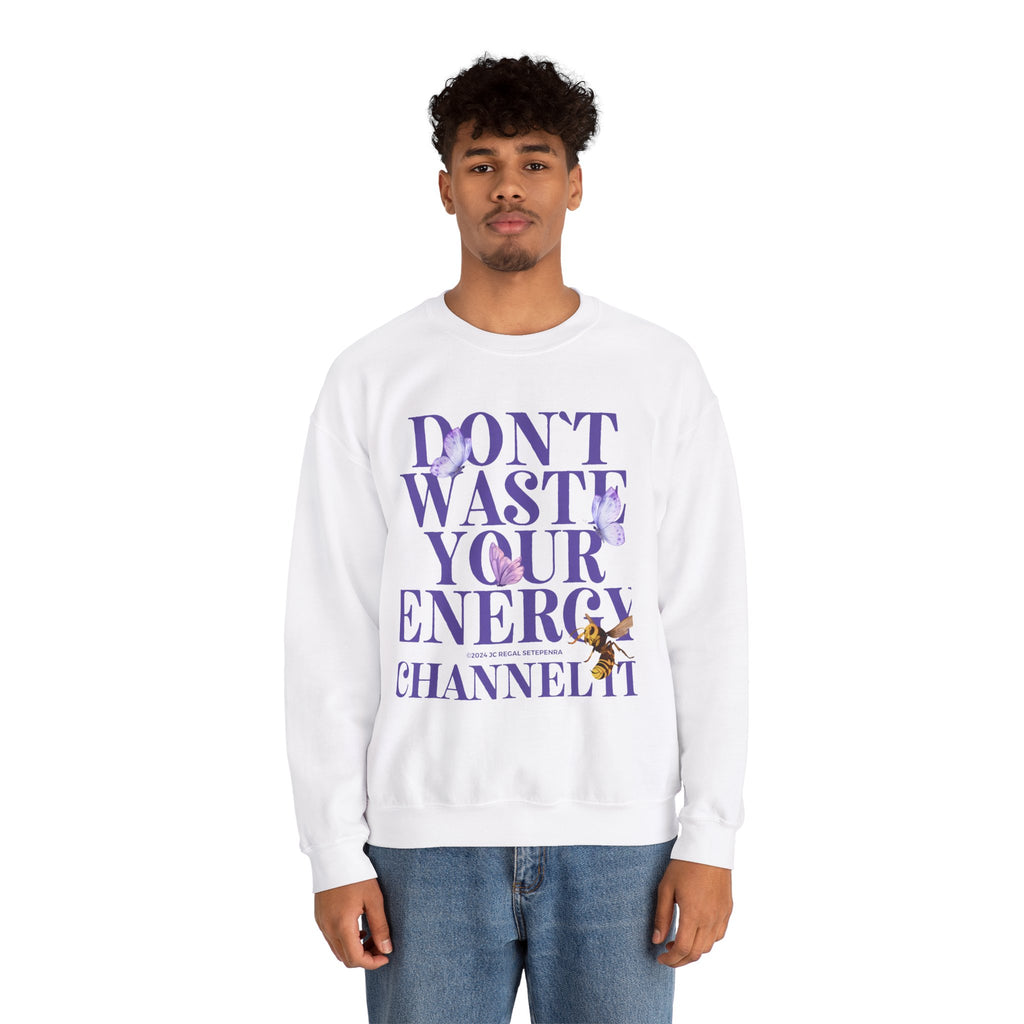 Channel It Unisex Heavy Blend™ Crewneck Sweatshirt (Purple Print)