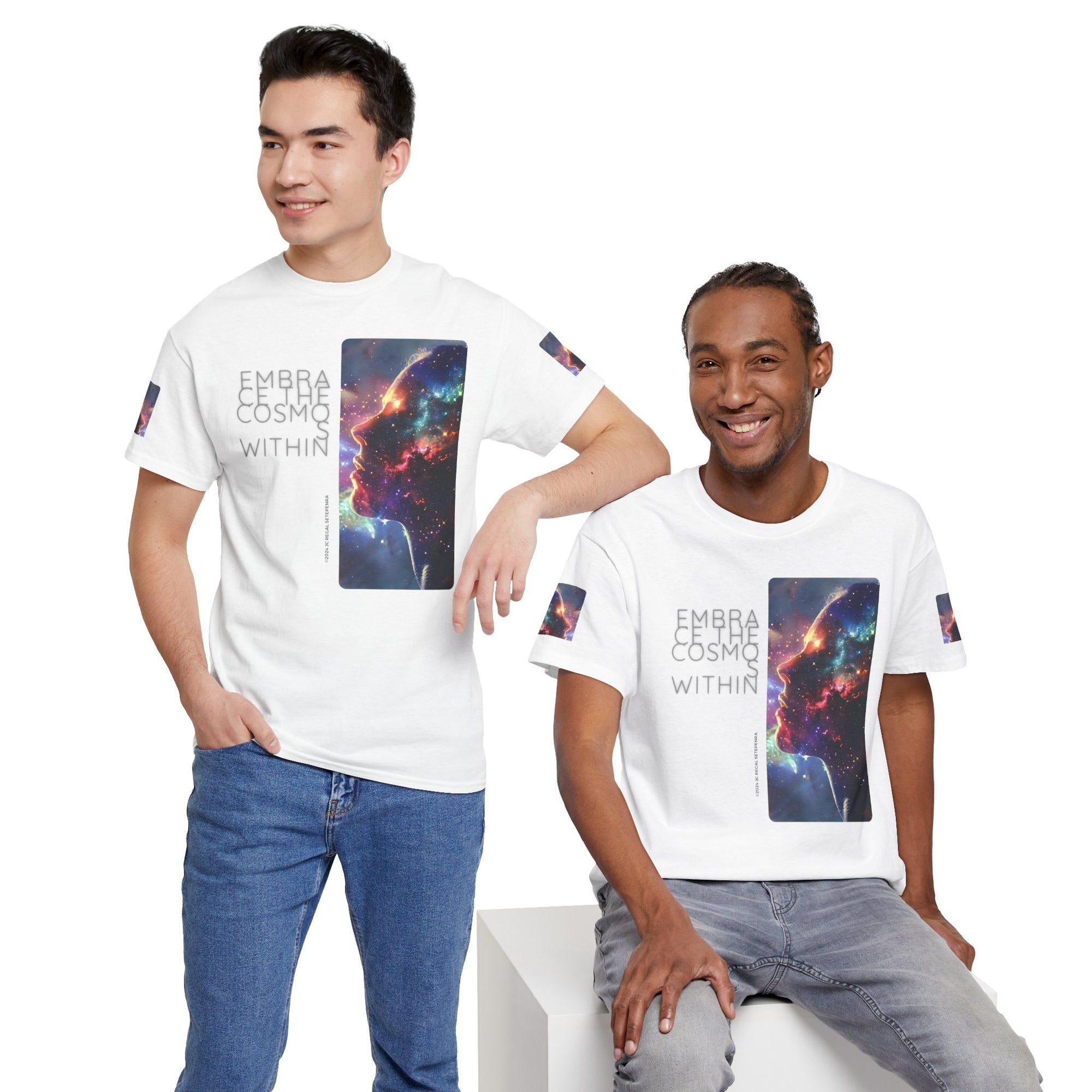Embrace The Cosmos Within Unisex Heavy Cotton Tee