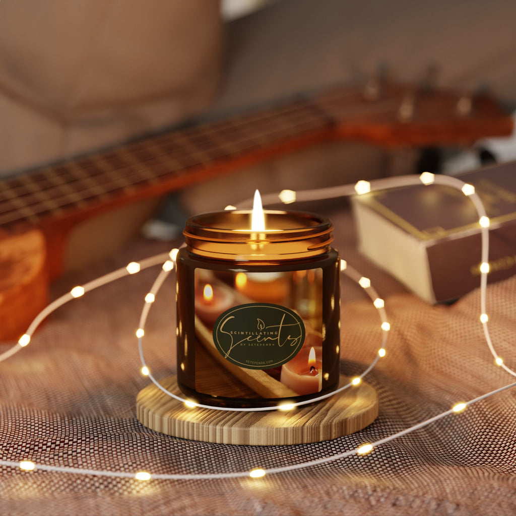 Scintillating Scents by SETEPENRA Scented Soy Candle (Multi-Size, Amber Jar) SETEPENRA Home Decor.