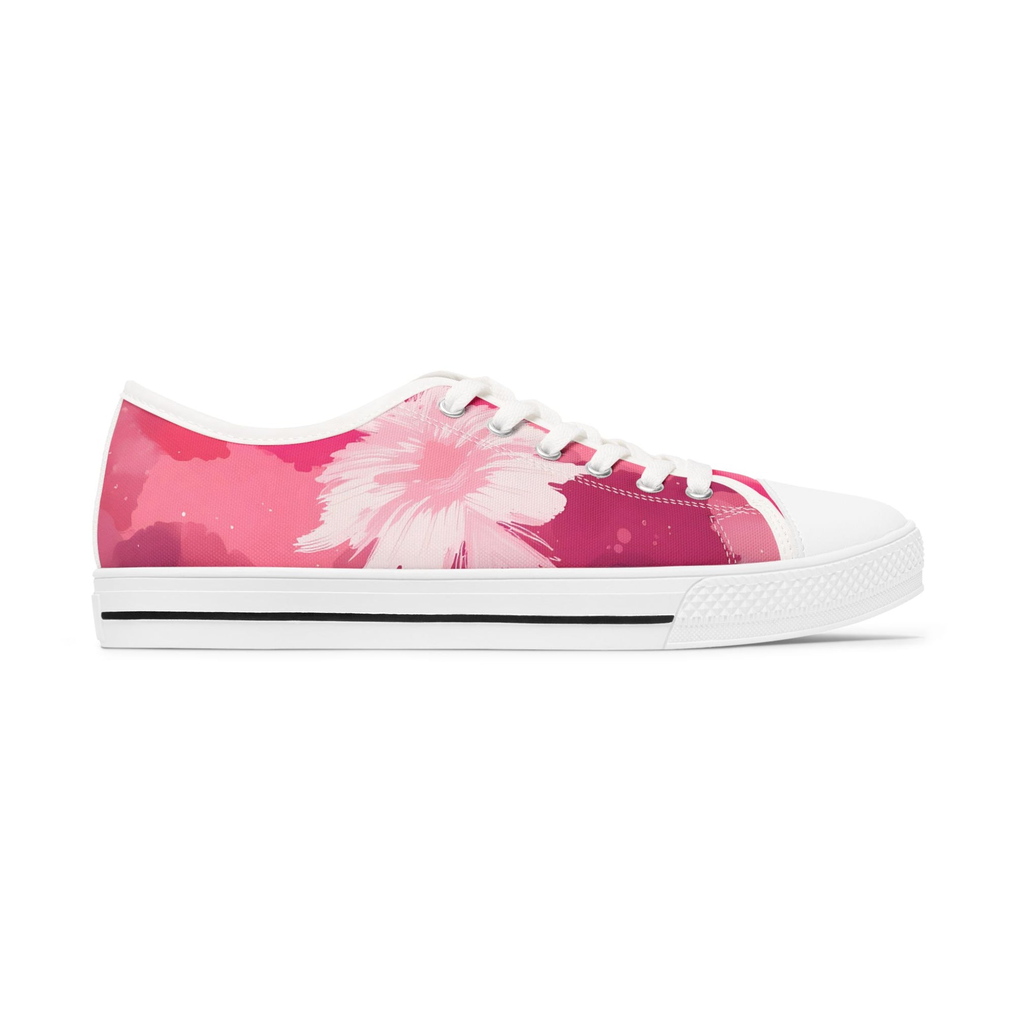 Pinking Bloom Women's Low Top Sneakers SETEPENRA Shoes.