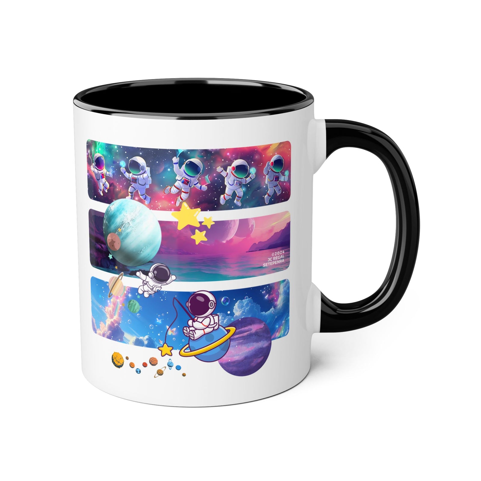 Astro Cosmo Accent Mug, 11oz (Various Colors)