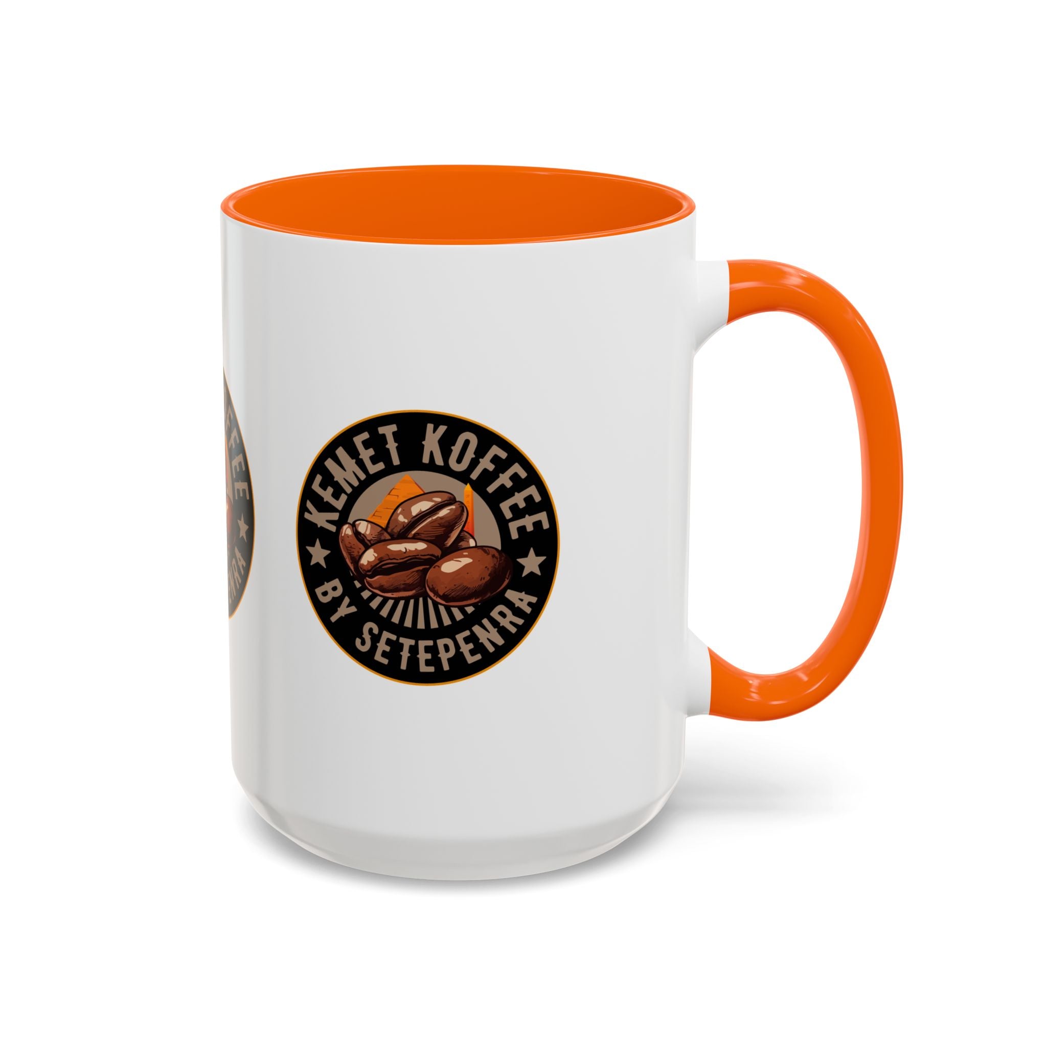 Kemet Koffee By Setepenra Accent Coffee Mug, 11oz, 15oz (Various Colors)