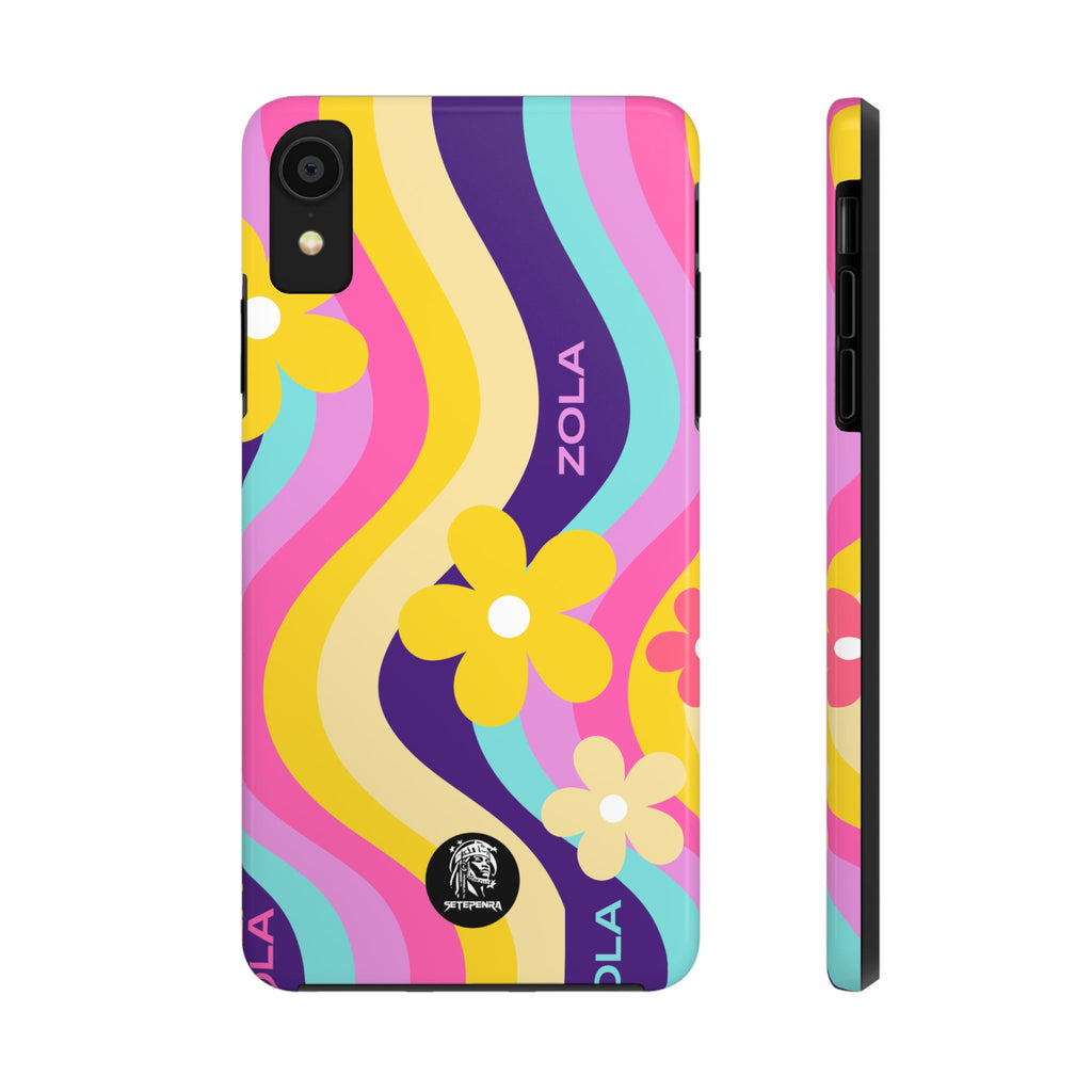 Zola Tough Phone Case (For iPhone, Galaxy & More) - Purple Wave SETEPENRA Phone Case.