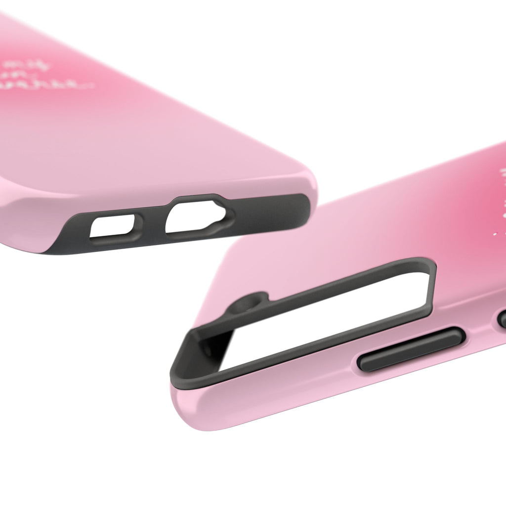 I Am My Own Universe — Pink Gradient Protective Cover Tough Phone Case