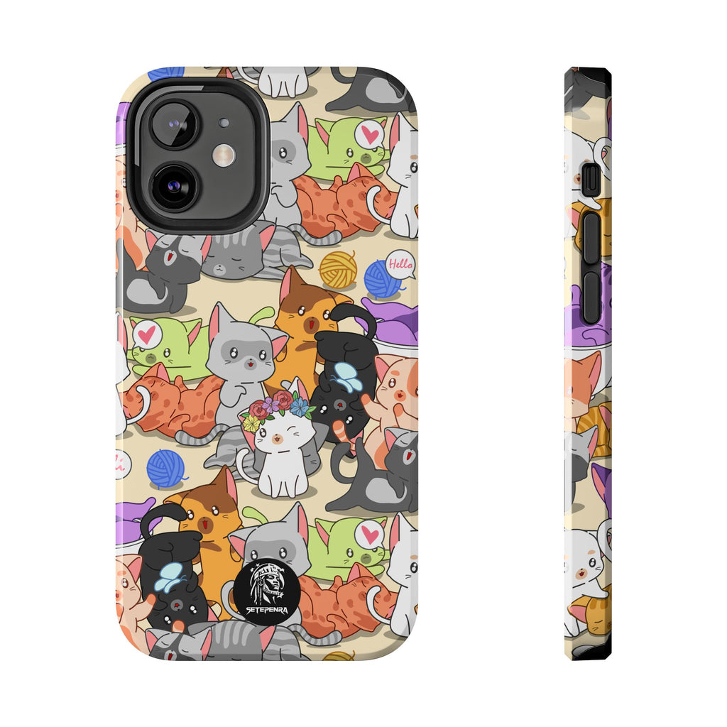 Cats A Lot Tough Phone Case (For iPhone, Galaxy & More) SETEPENRA Phone Case.