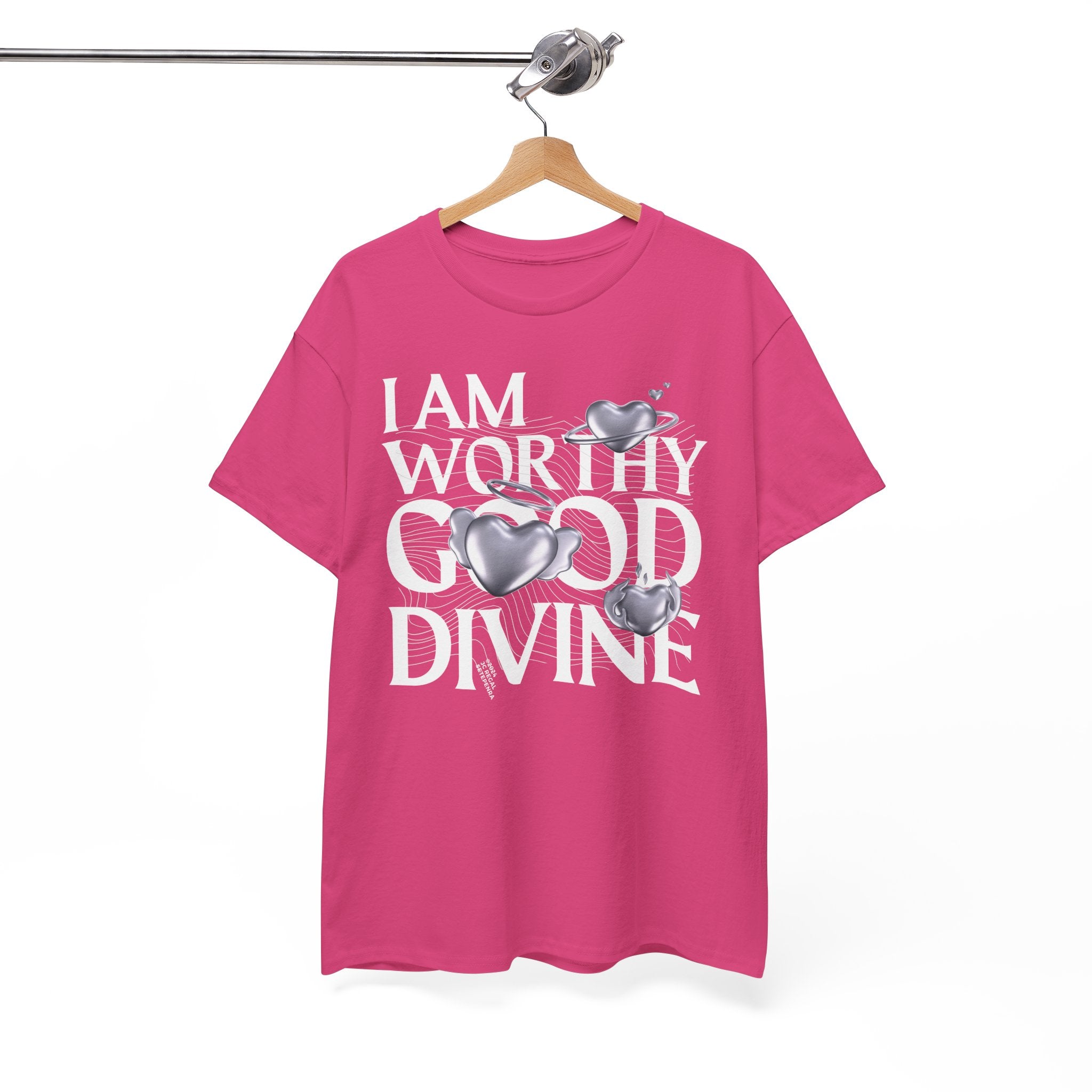 I AM WORTHY GOOD DIVINE Unisex Heavy Cotton Tee