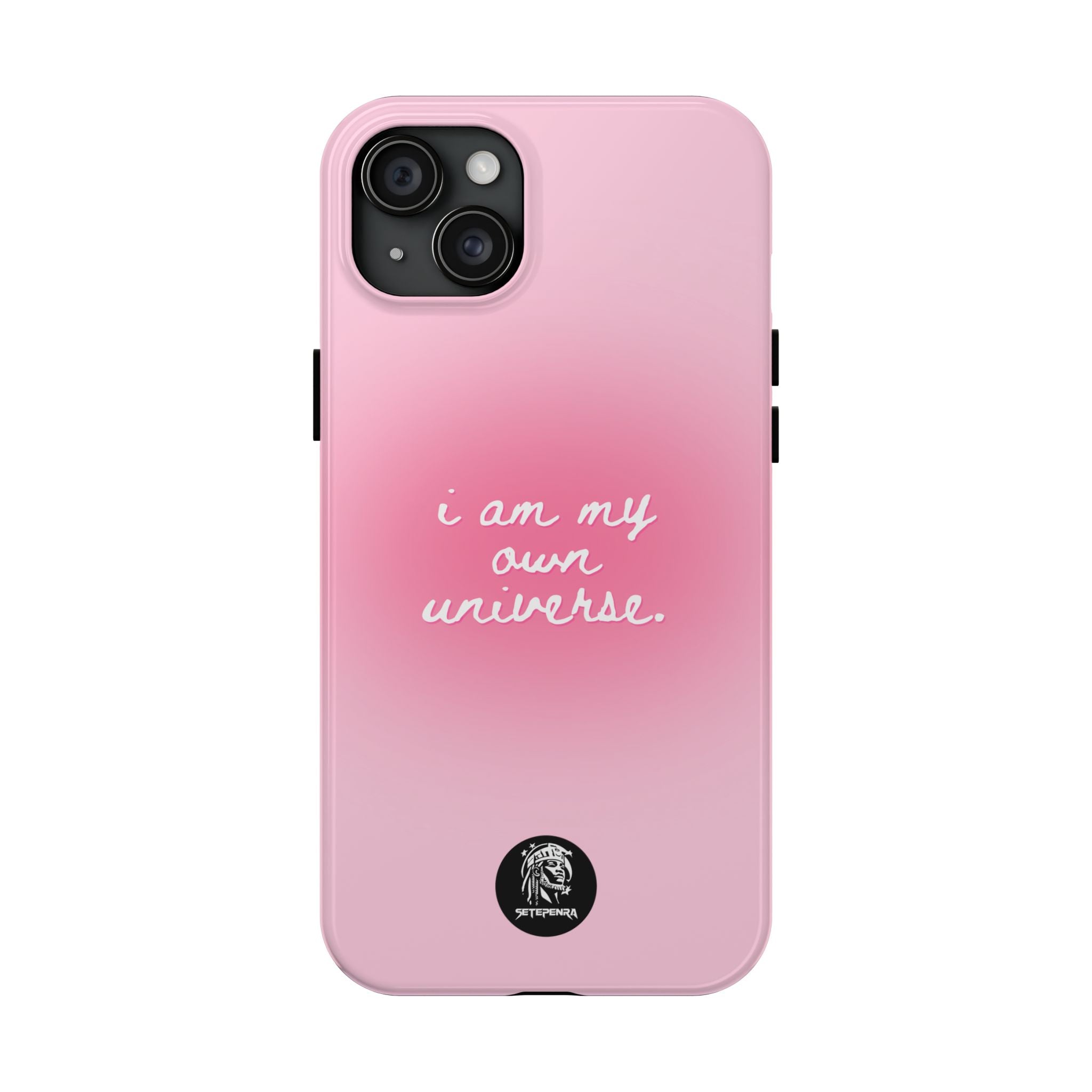 I Am My Own Universe Tough Phone Case (For iPhone, Galaxy & More) - Light Pink