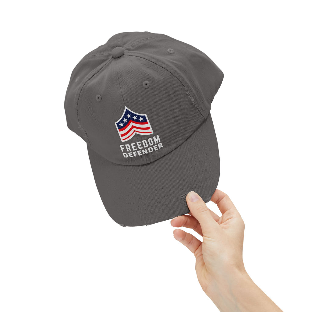 Freedom Defender Unisex Distressed Cap
