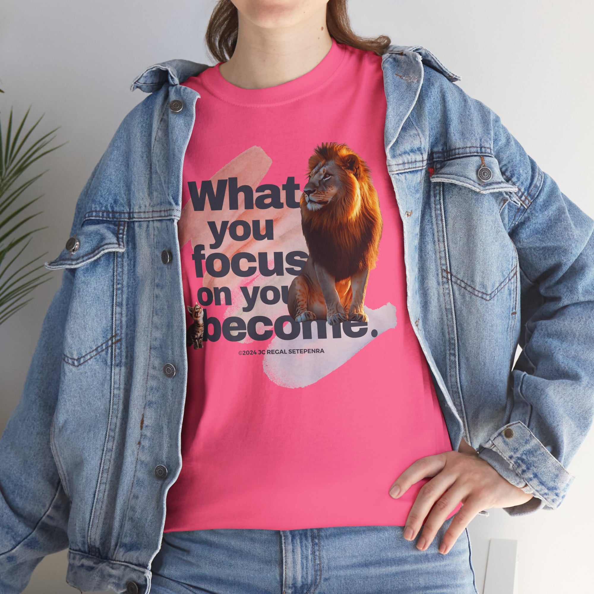 What You Focus On You Become Unisex Heavy Cotton Tee