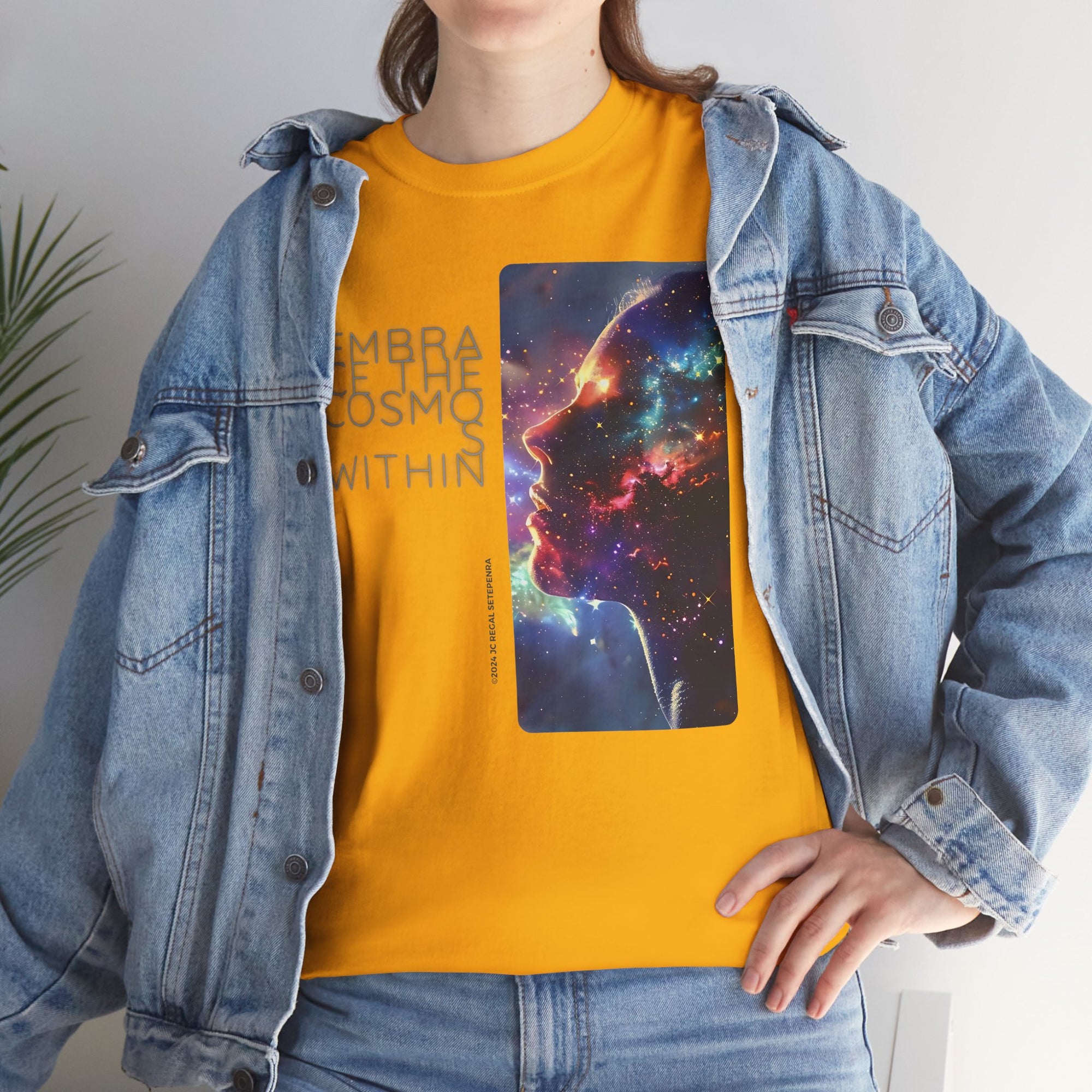 Embrace The Cosmos Within Unisex Heavy Cotton Tee