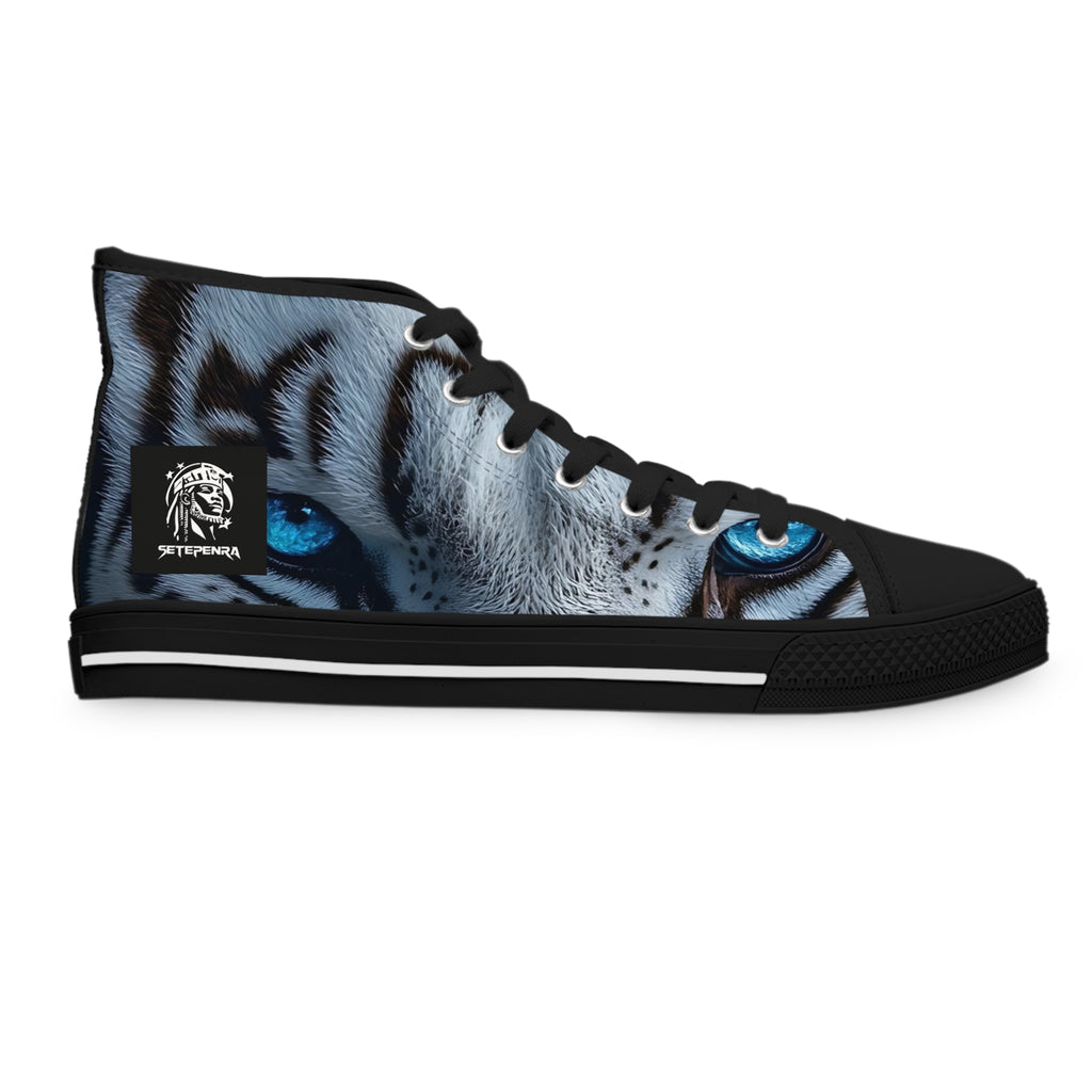 Primal Power Women's High Top Sneakers - White Tiger (1st Edition) SETEPENRA Shoes.