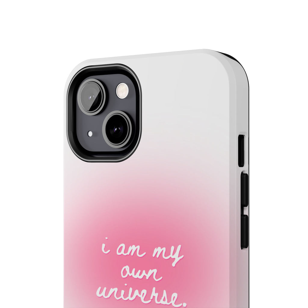 I Am My Own Universe Tough Phone Case (For iPhone, Galaxy & More) - White