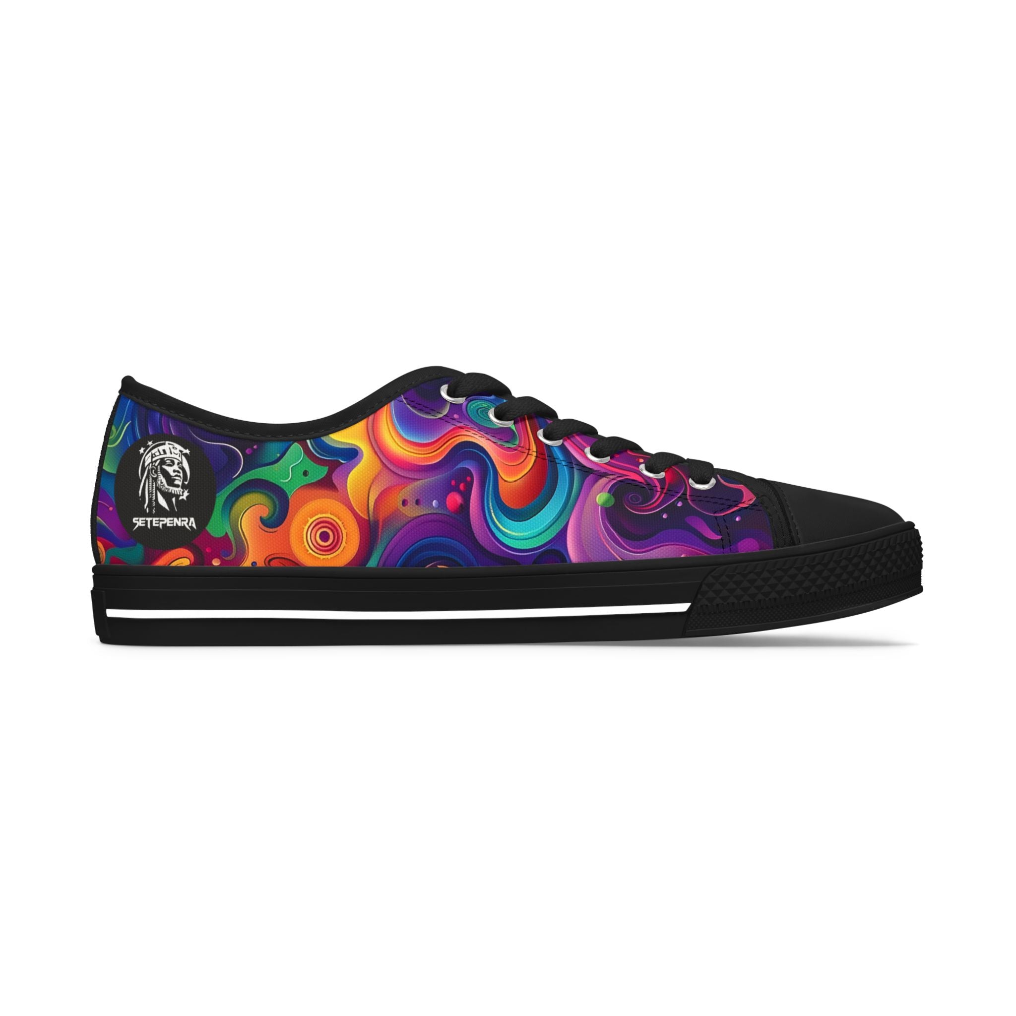 Psychedelic Women's Low Top Sneakers SETEPENRA Shoes.