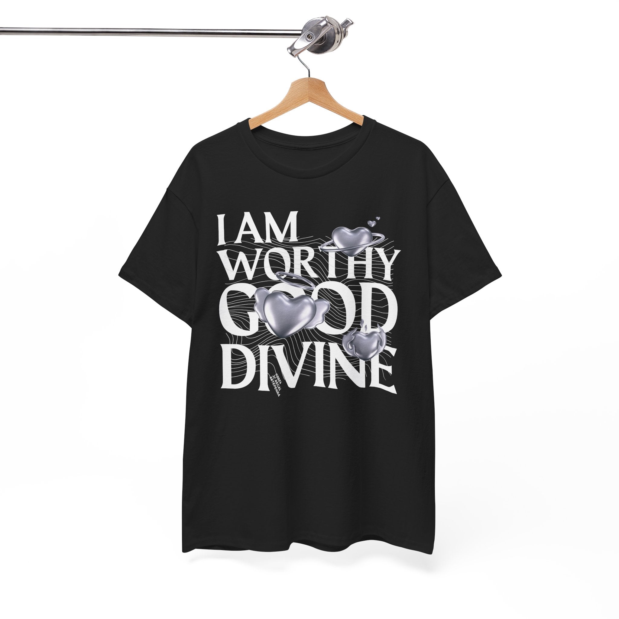 I AM WORTHY GOOD DIVINE Unisex Heavy Cotton Tee SETEPENRA T-Shirt.