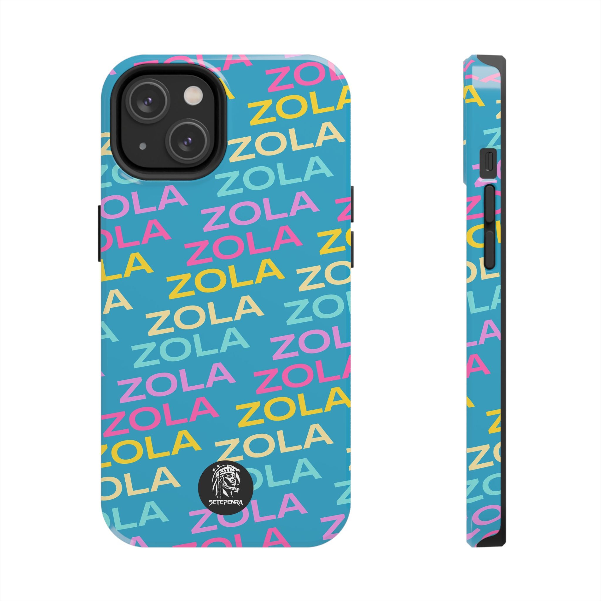 Zola Tough Phone Case (For iPhone, Galaxy & More) - Turquoise SETEPENRA Phone Case.