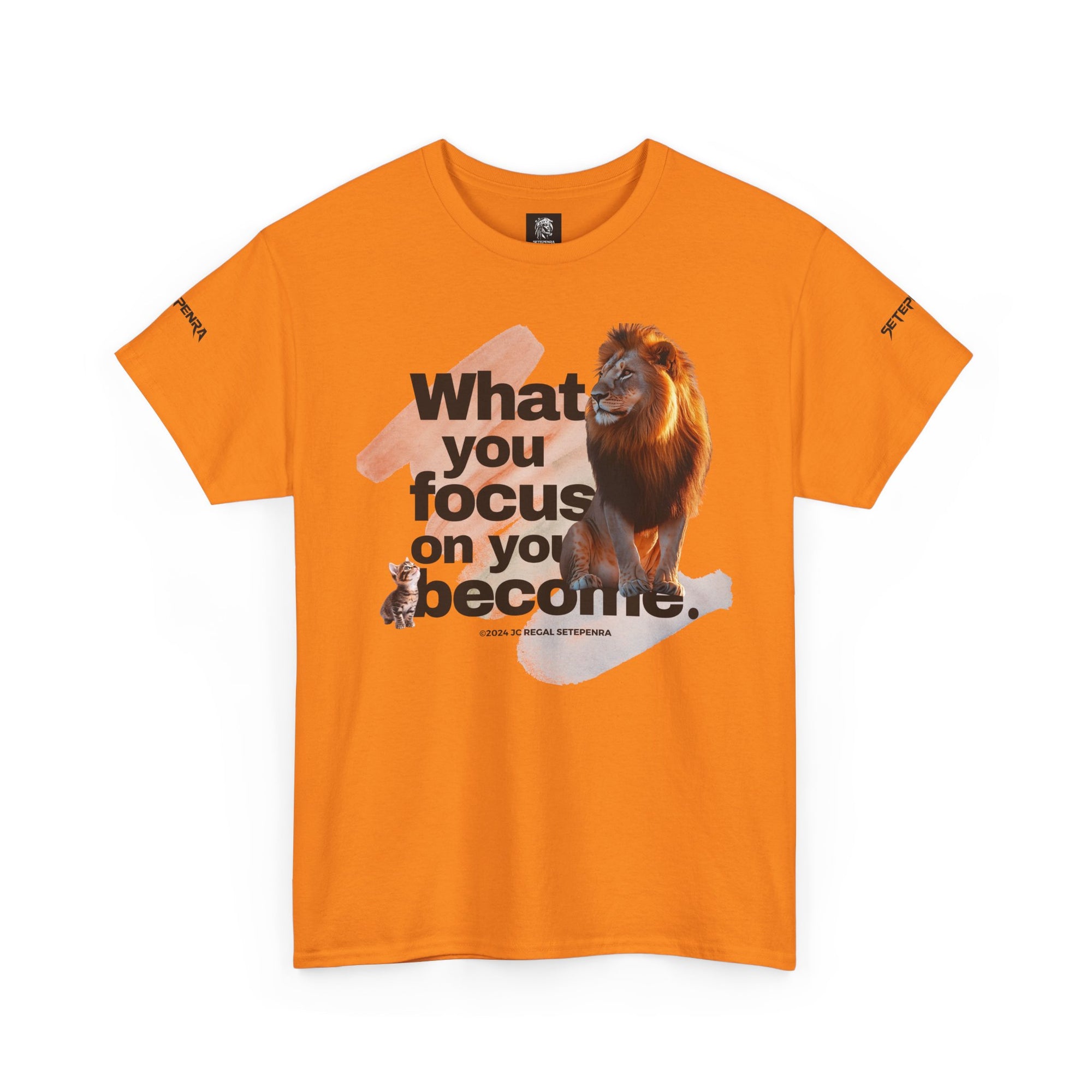 What You Focus On You Become Unisex Heavy Cotton Tee